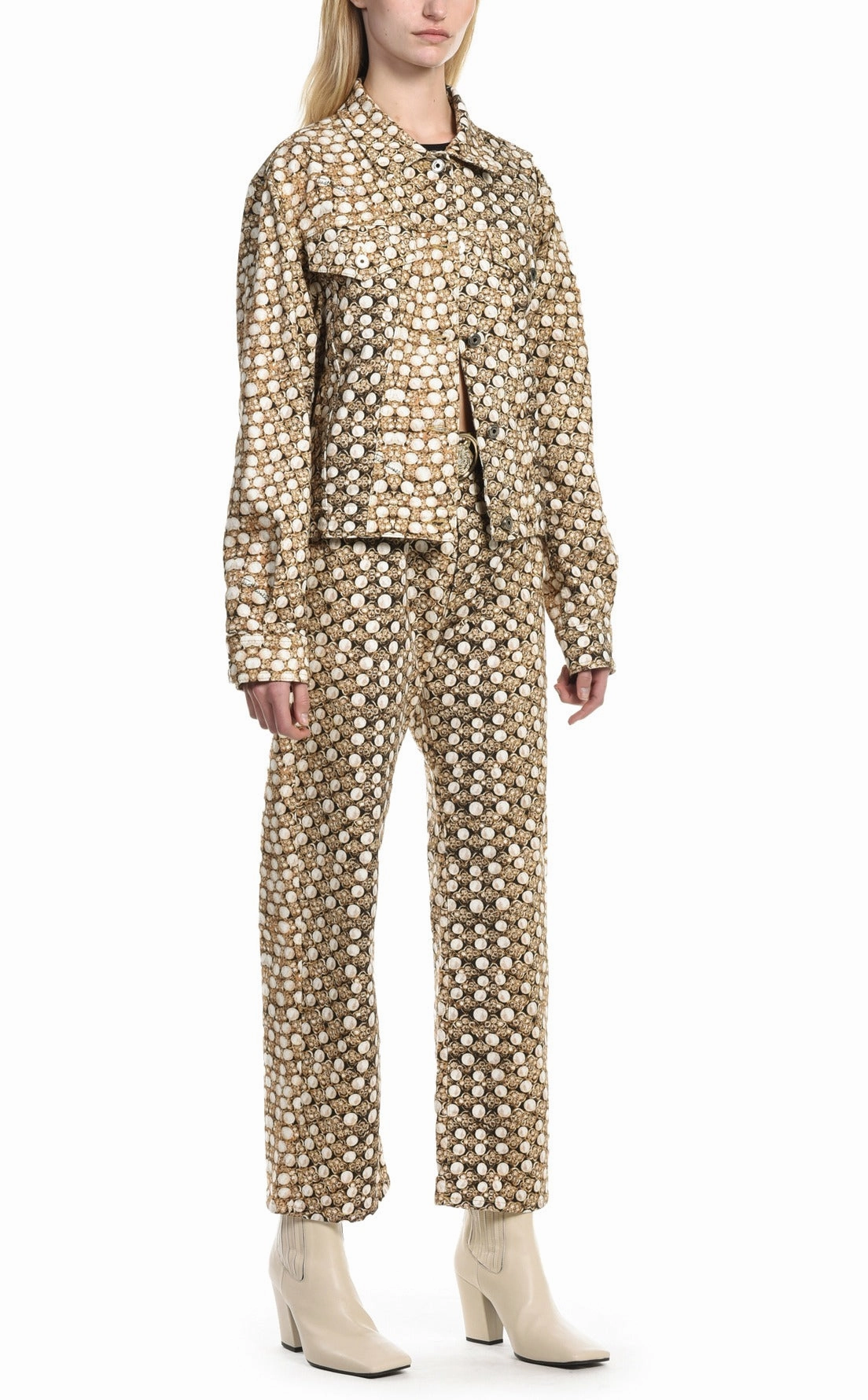 Just Cavalli Jewel Print Denim Jacket