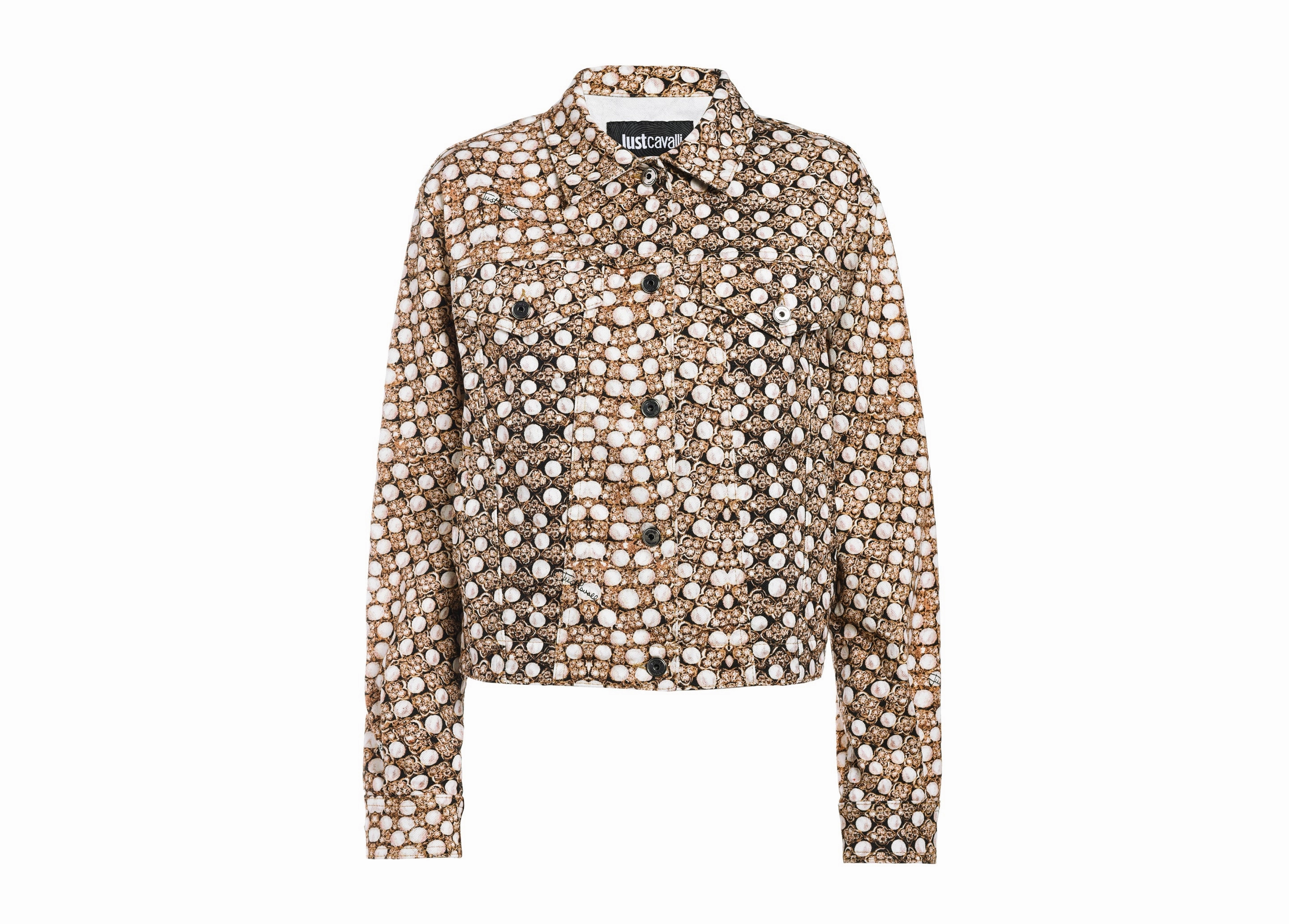 Just Cavalli Jewel Print Denim Jacket