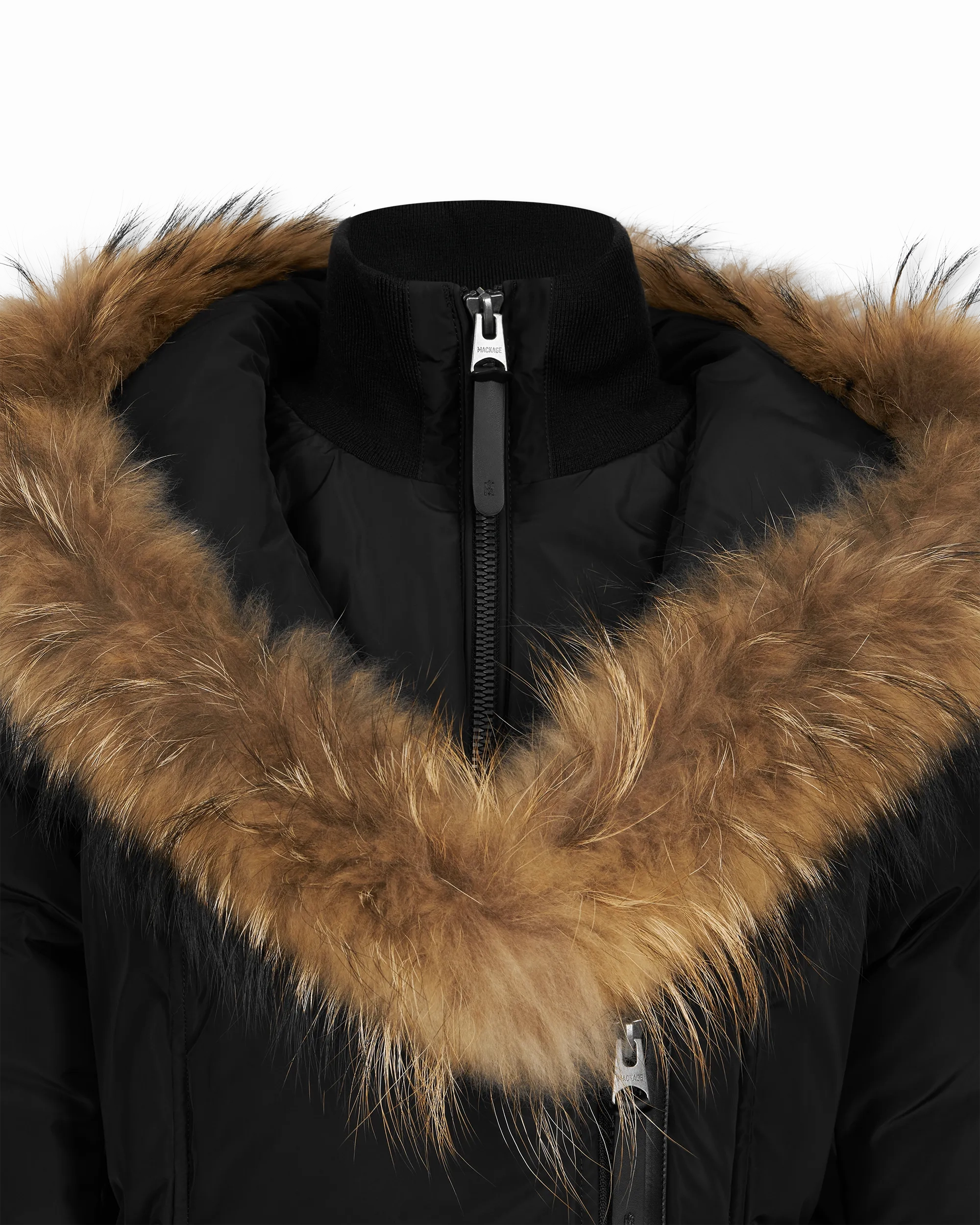 Kay-F Down Coat With Fur Collar