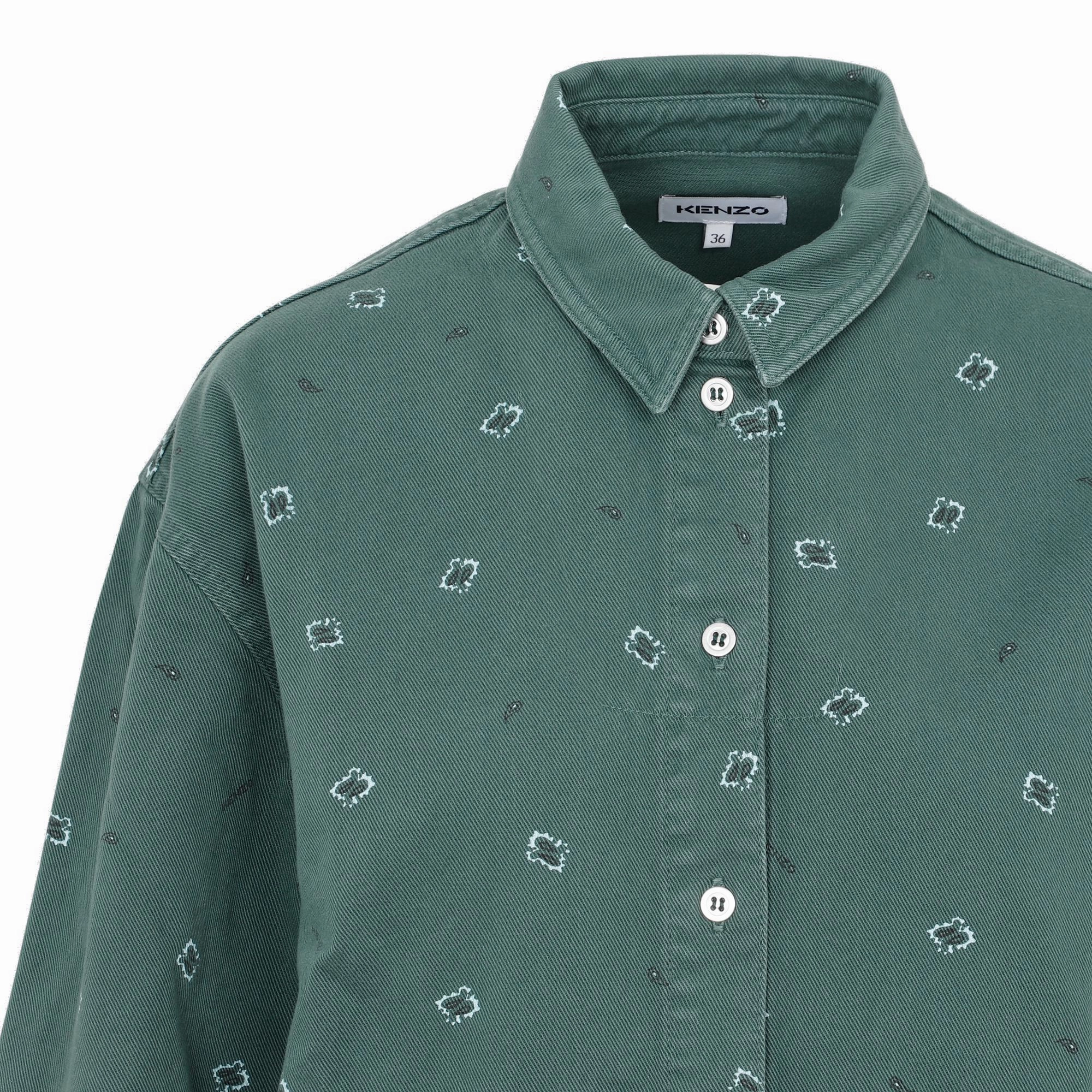 Kenzo Paisley Printed Long-Sleeved Shirt