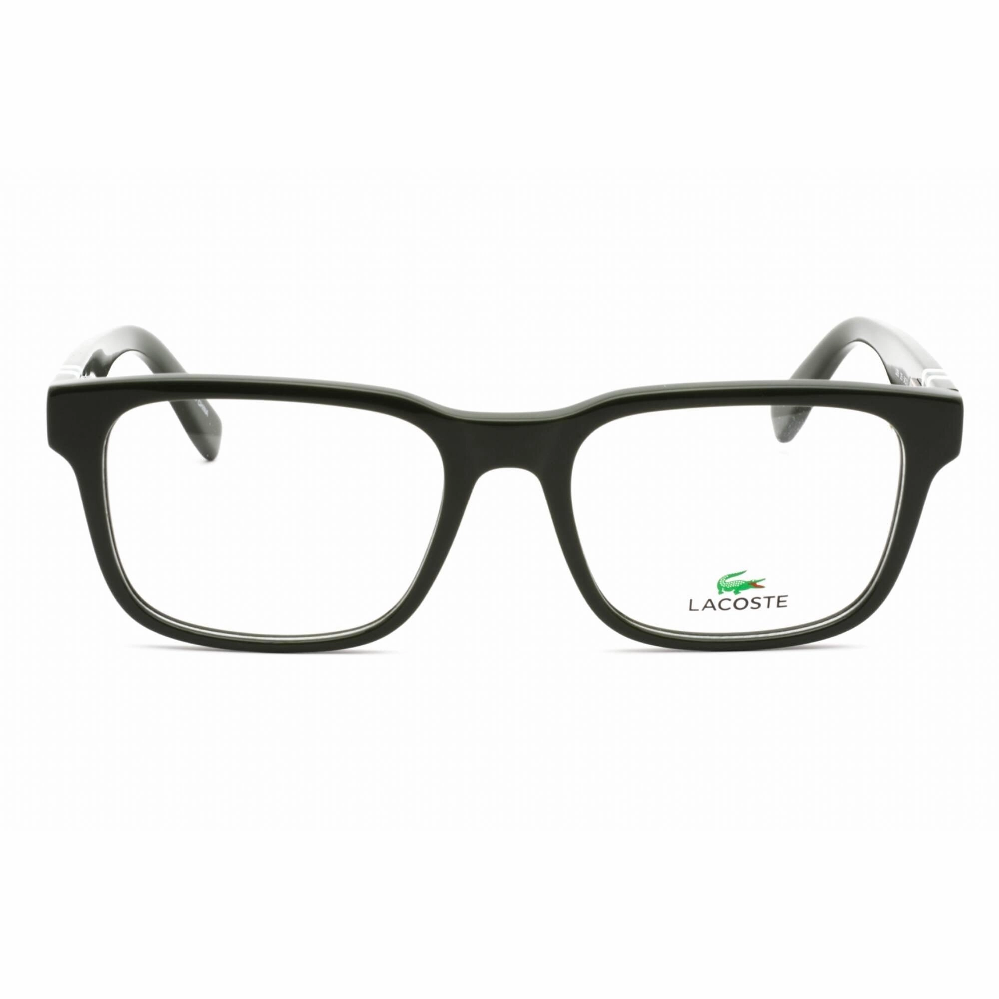 Lacoste Men's Eyeglasses - Full Rim Khaki Plastic Rectangular Shape Frame | L2905 275