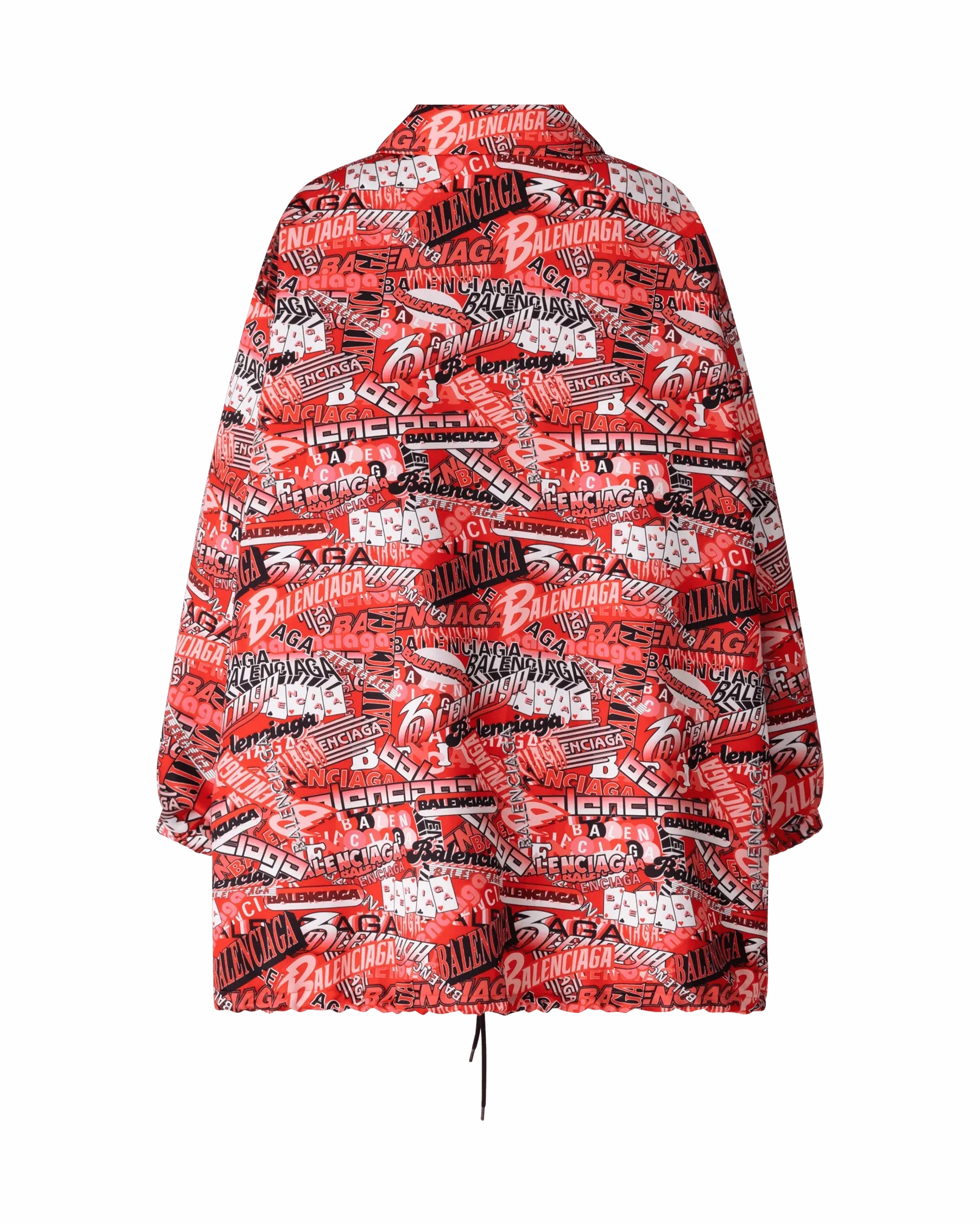 Logo Print Oversized Jacket