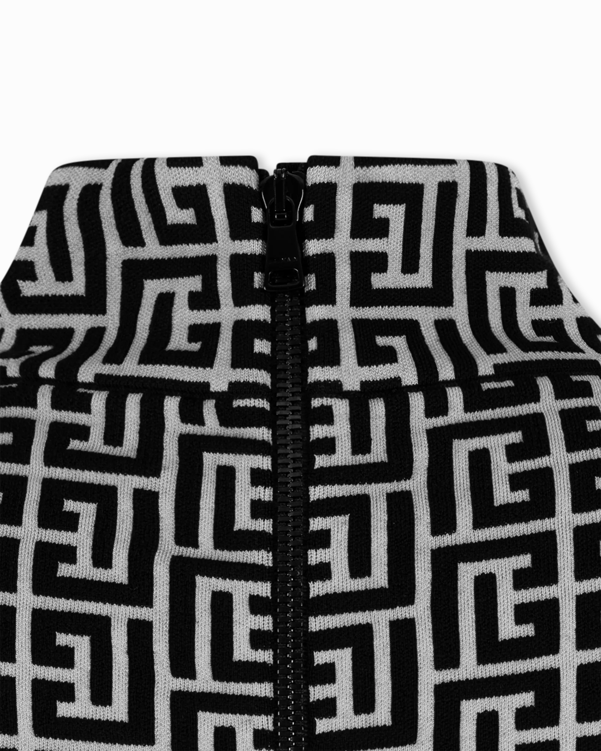 Long Sleeve Monogram Mini Dress