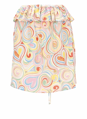 Love Moschino Graphic Printed Off-Shoulder Top