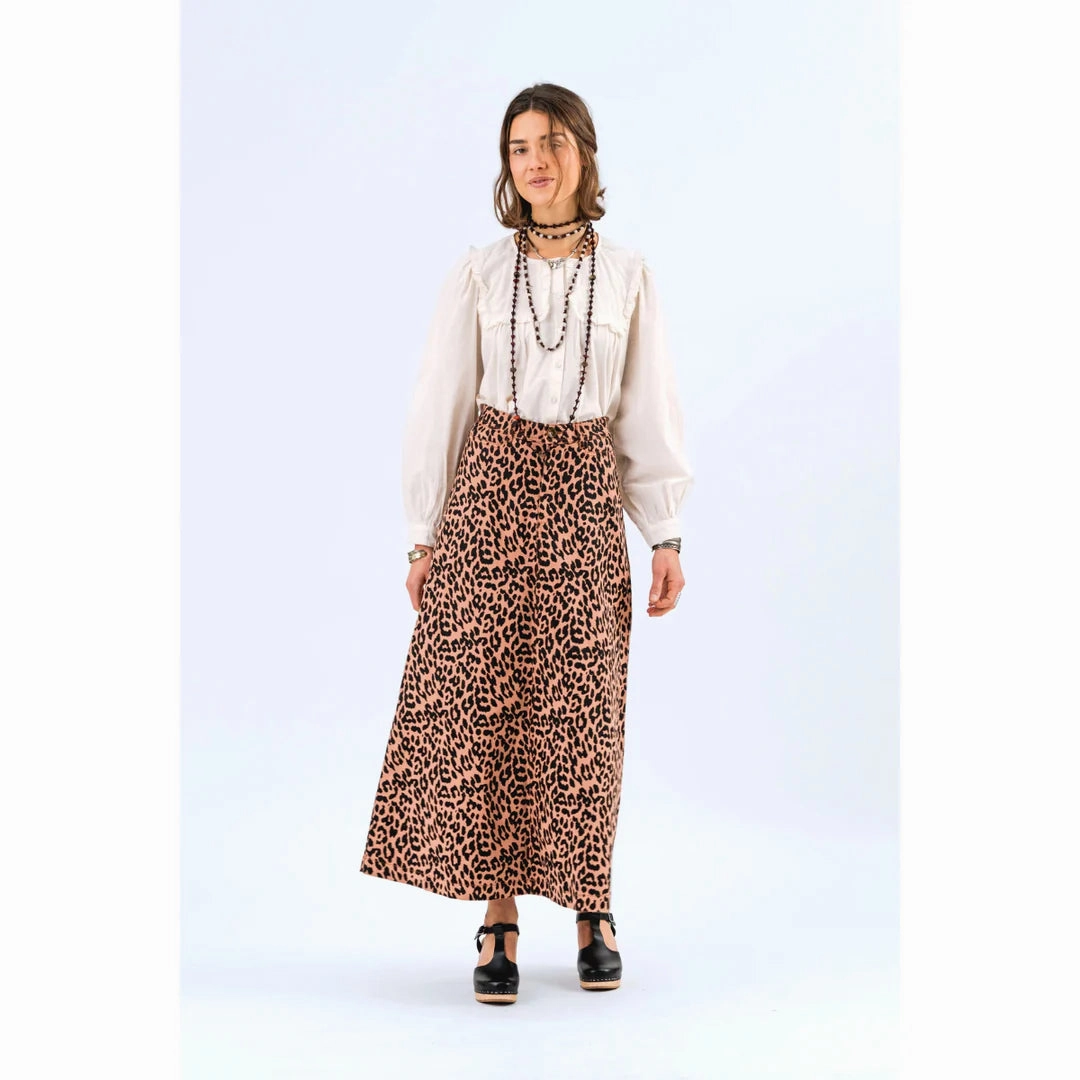 LunaLL Maxi Skirt (Leopard Print)