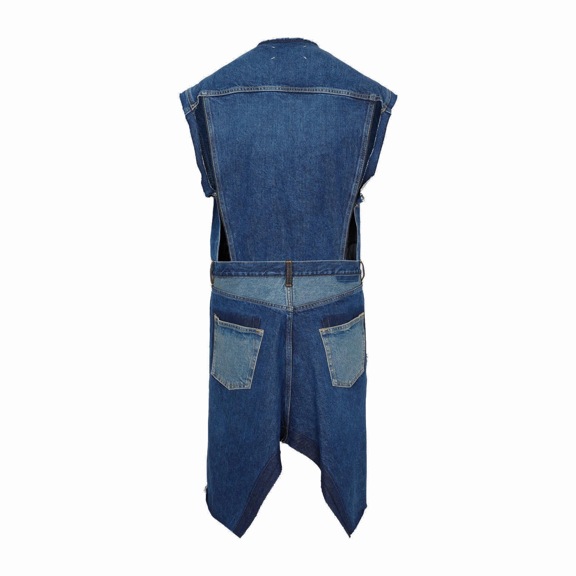 Maison Margiela Cut-Out Sleeveless Denim Jacket