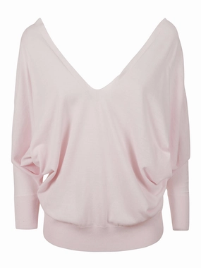 Malo Deep V-Neck Straight Hem Jumper