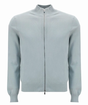 Malo Zipped High Neck Cardigan