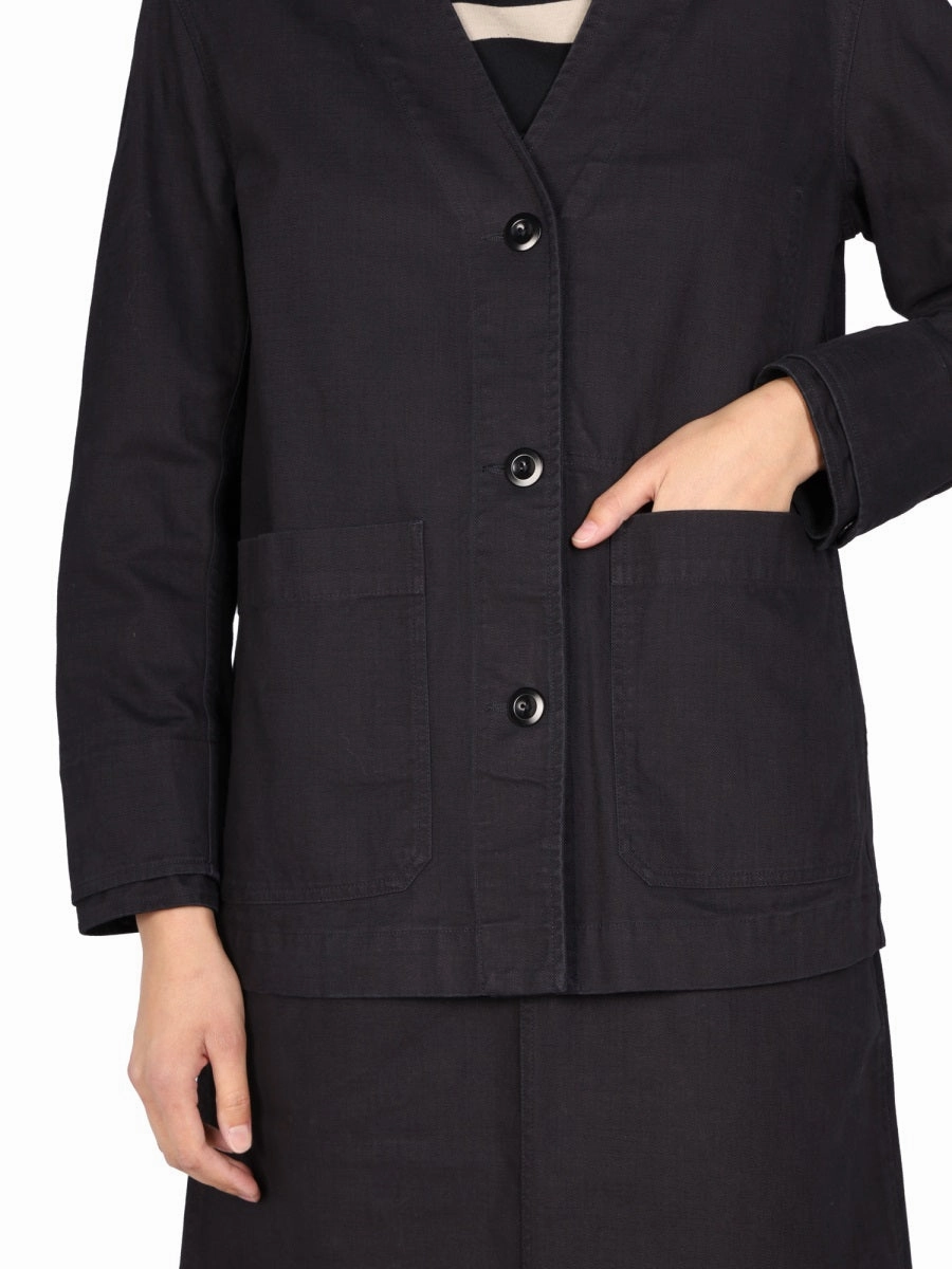 Margaret Howell V-Neck Button-Down Cardigan