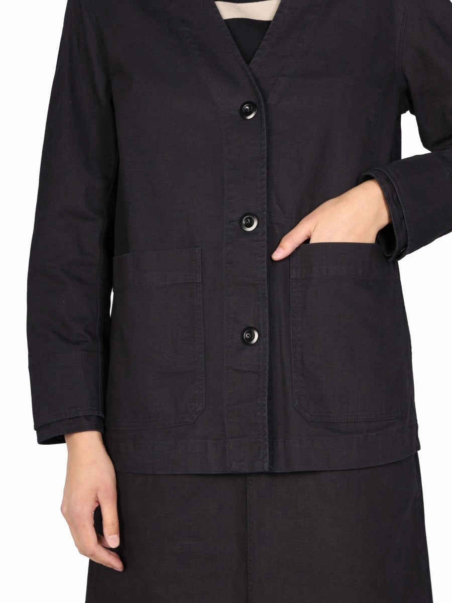 Margaret Howell V-Neck Button-Down Cardigan
