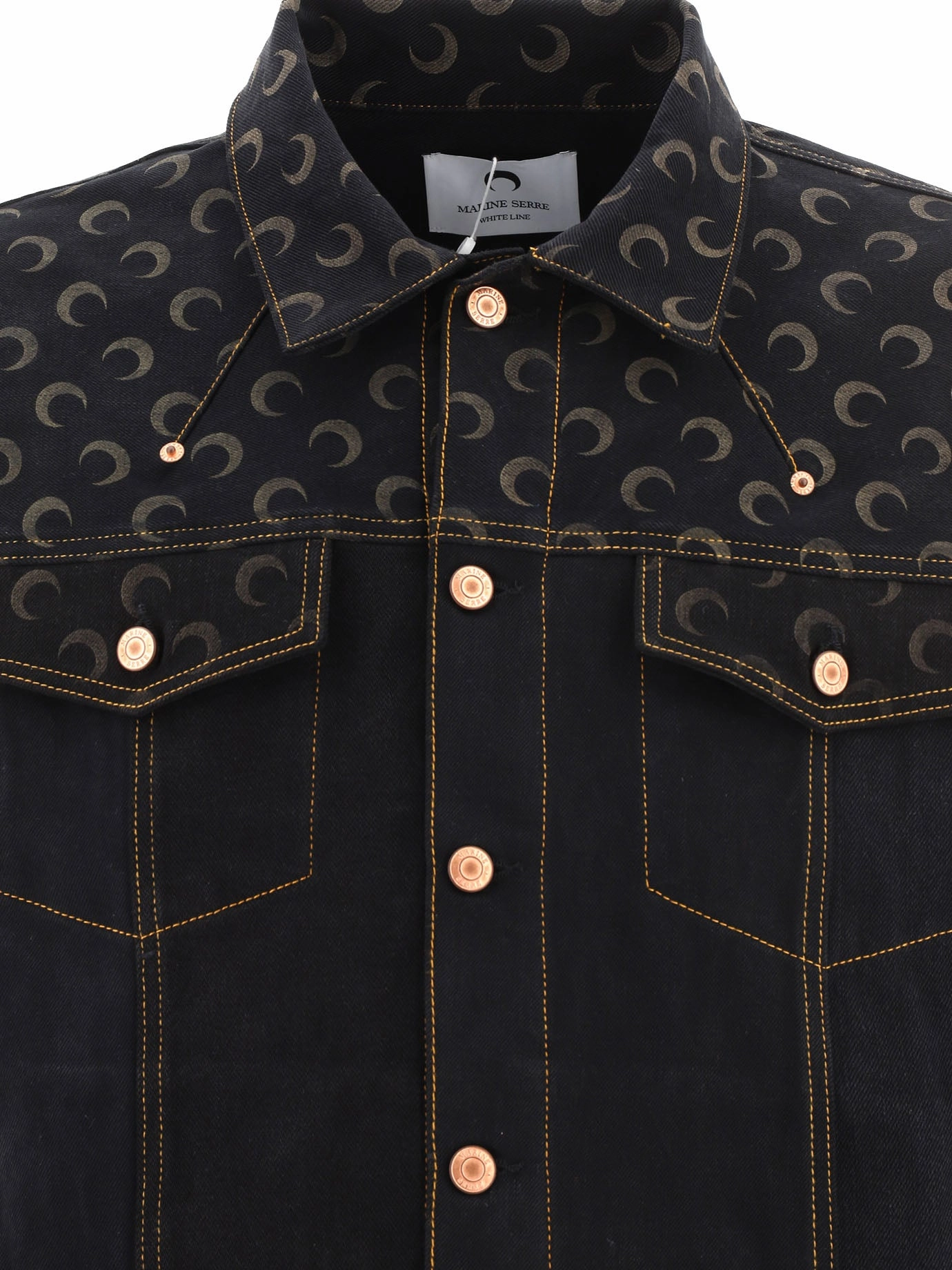 Marine Serre Moon Pattern Denim Jacket