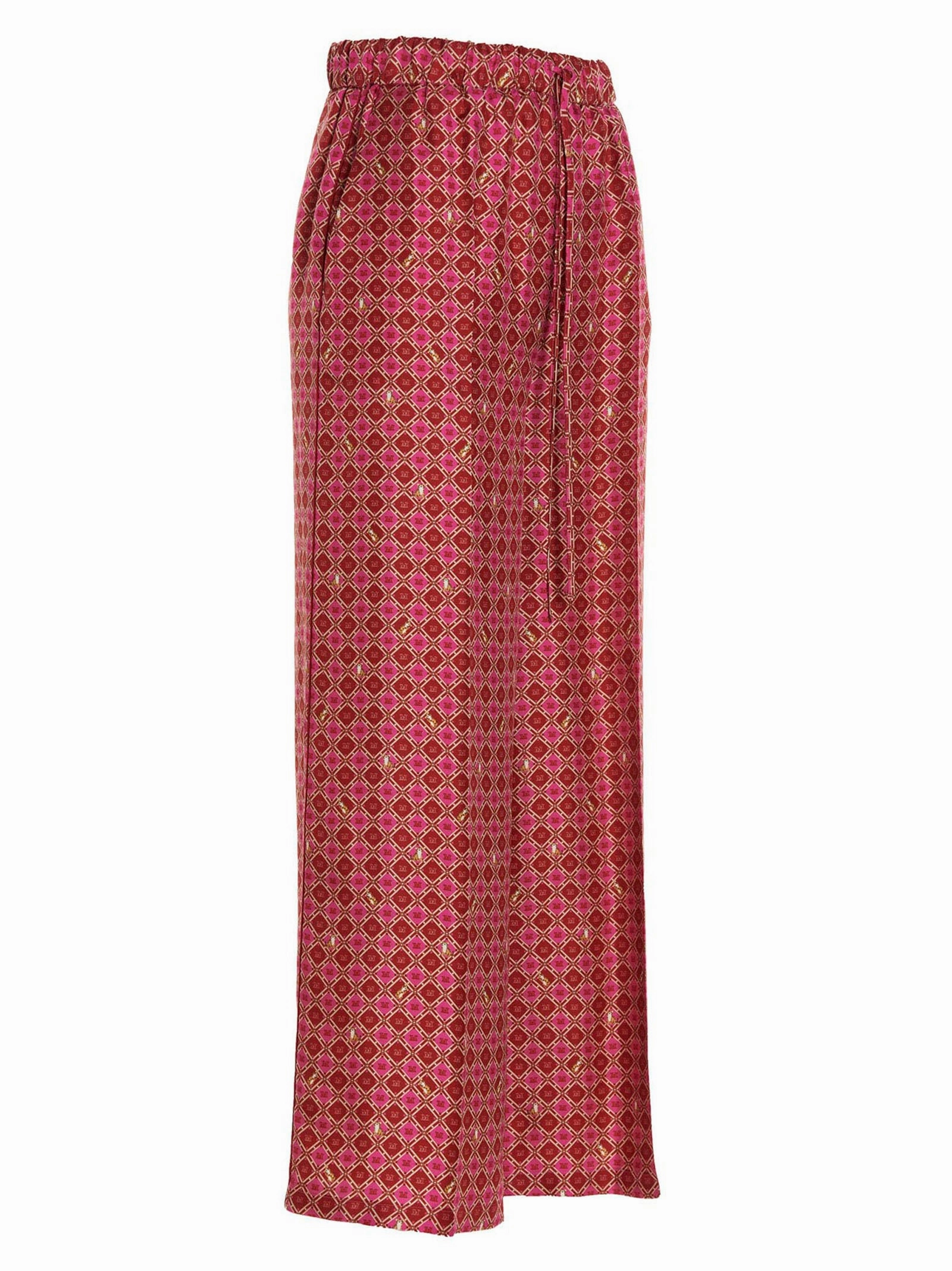 Max Mara Robin Motif Print Wide-Leg Pants
