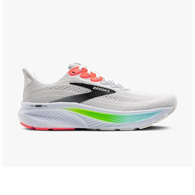 Men's Ghost 17 White/Pink Clay/Gecko