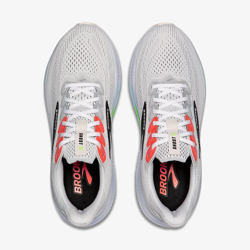 Men's Ghost 17 White/Pink Clay/Gecko