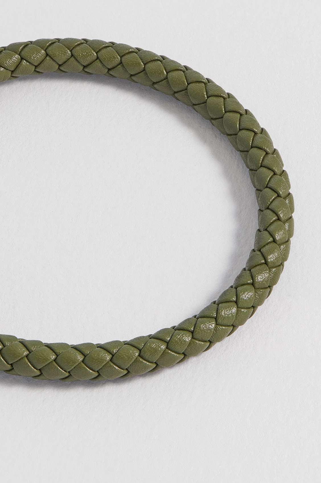 Men's Leather Single Plaited Wrap Bracelet