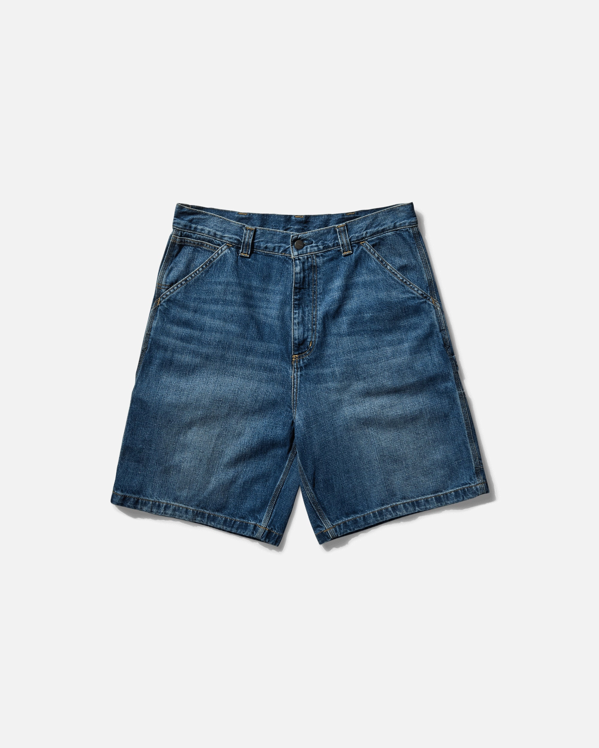 Men's OG Single Knee Shorts Blue (Dark Used Wash)