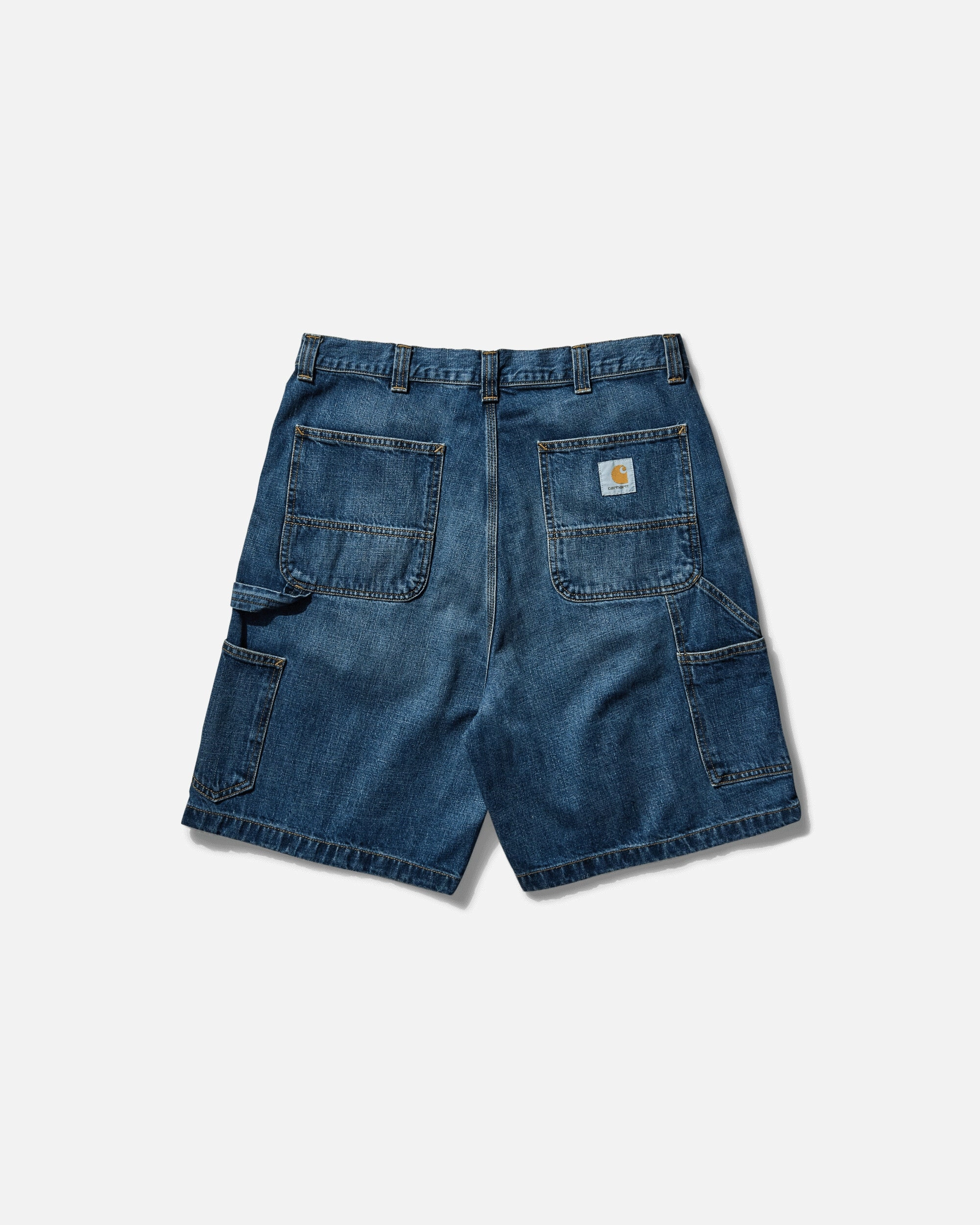 Men's OG Single Knee Shorts Blue (Dark Used Wash)