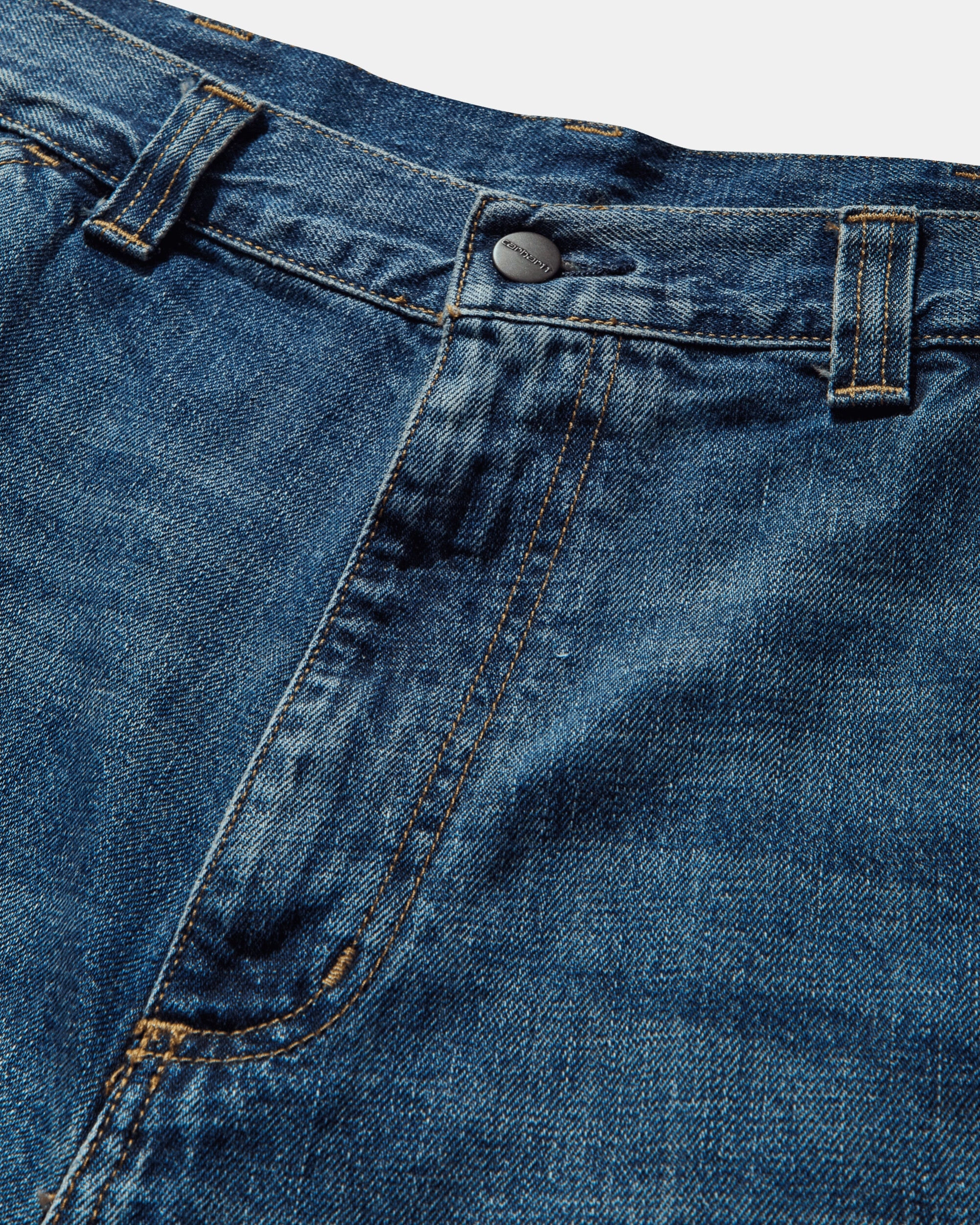 Men's OG Single Knee Shorts Blue (Dark Used Wash)
