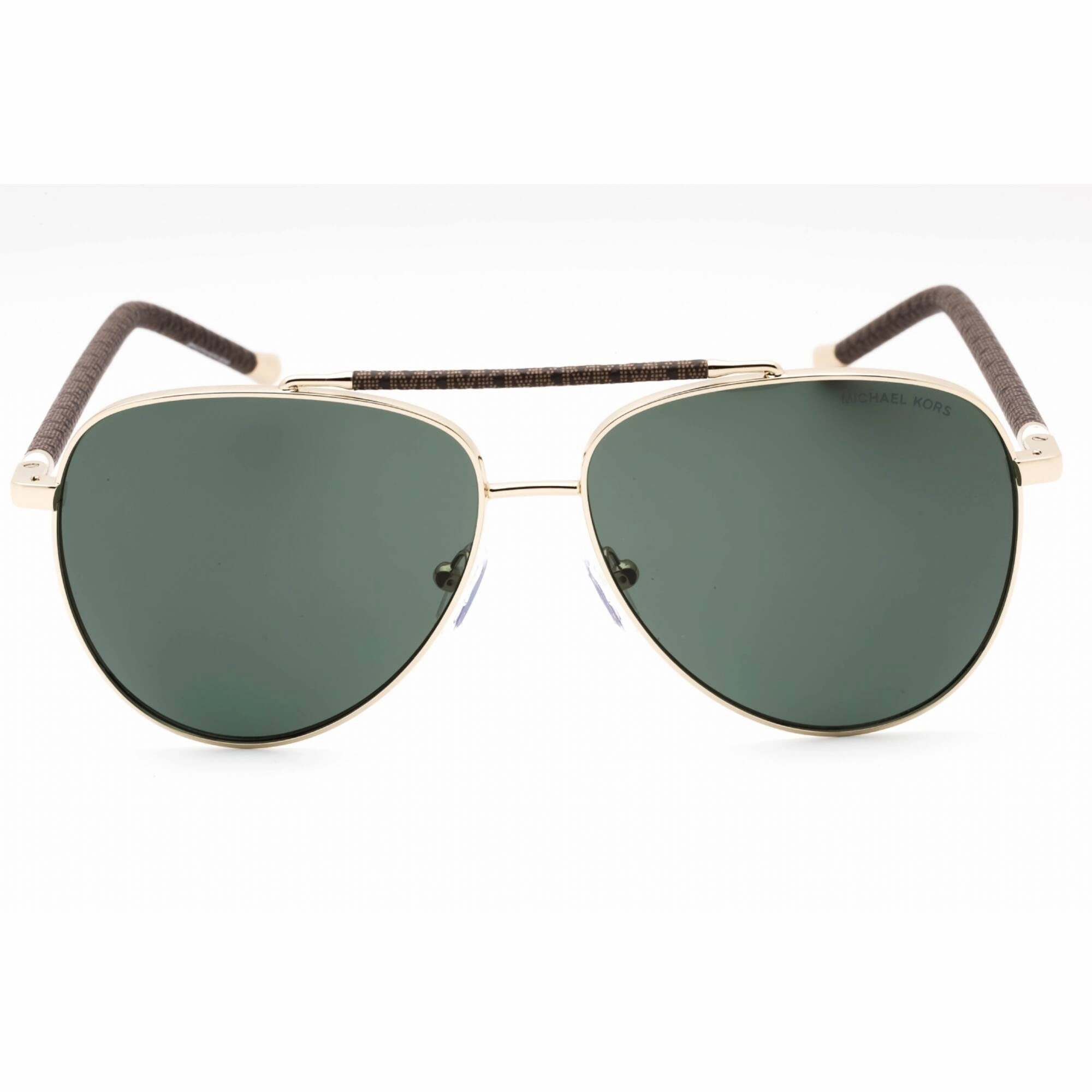 Michael Kors Men's Sunglasses - Shiny Light Gold Aviator Full Rim | 0MK1146 10143H