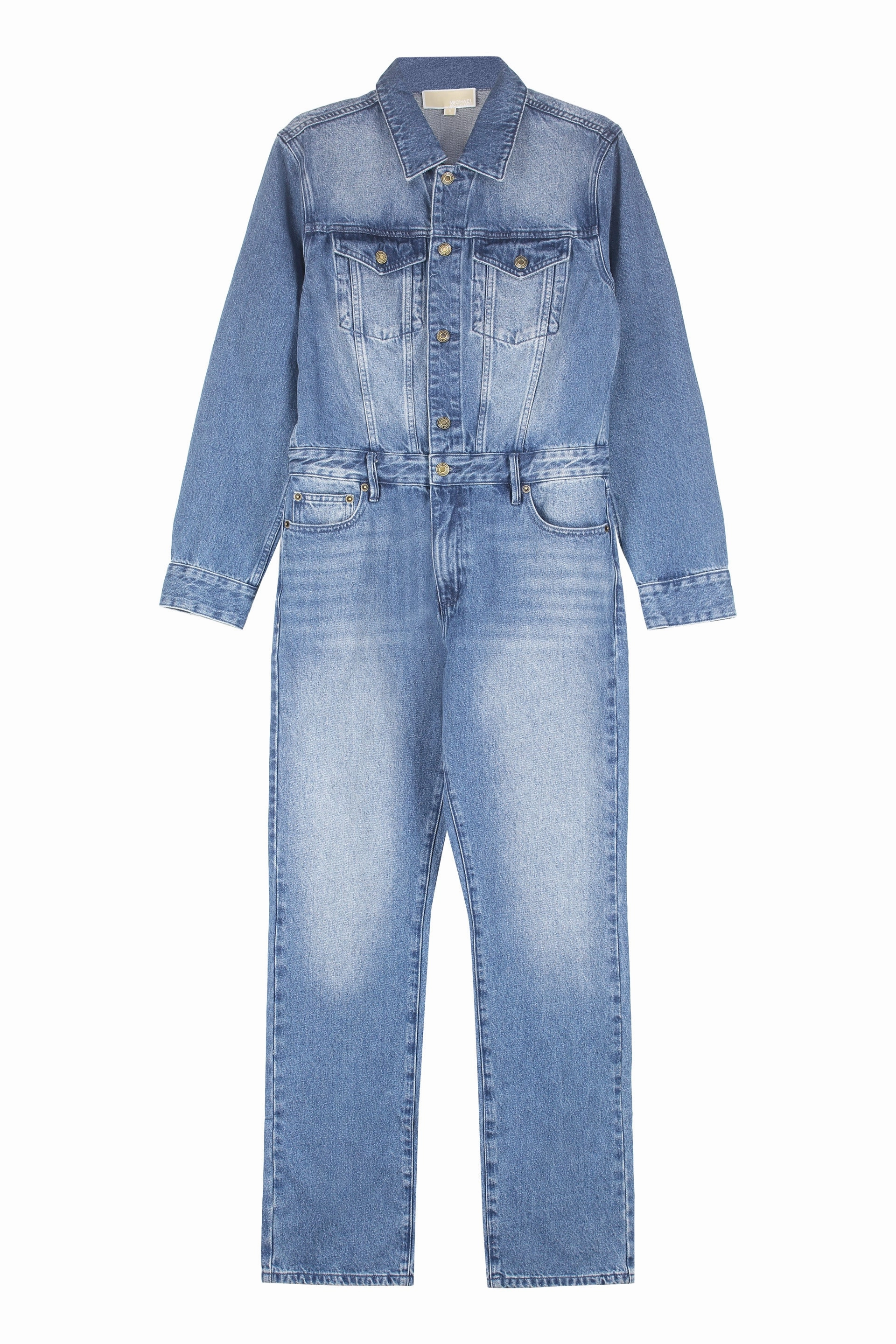 Michael Michael Kors Buttoned Denim Jumpsuit