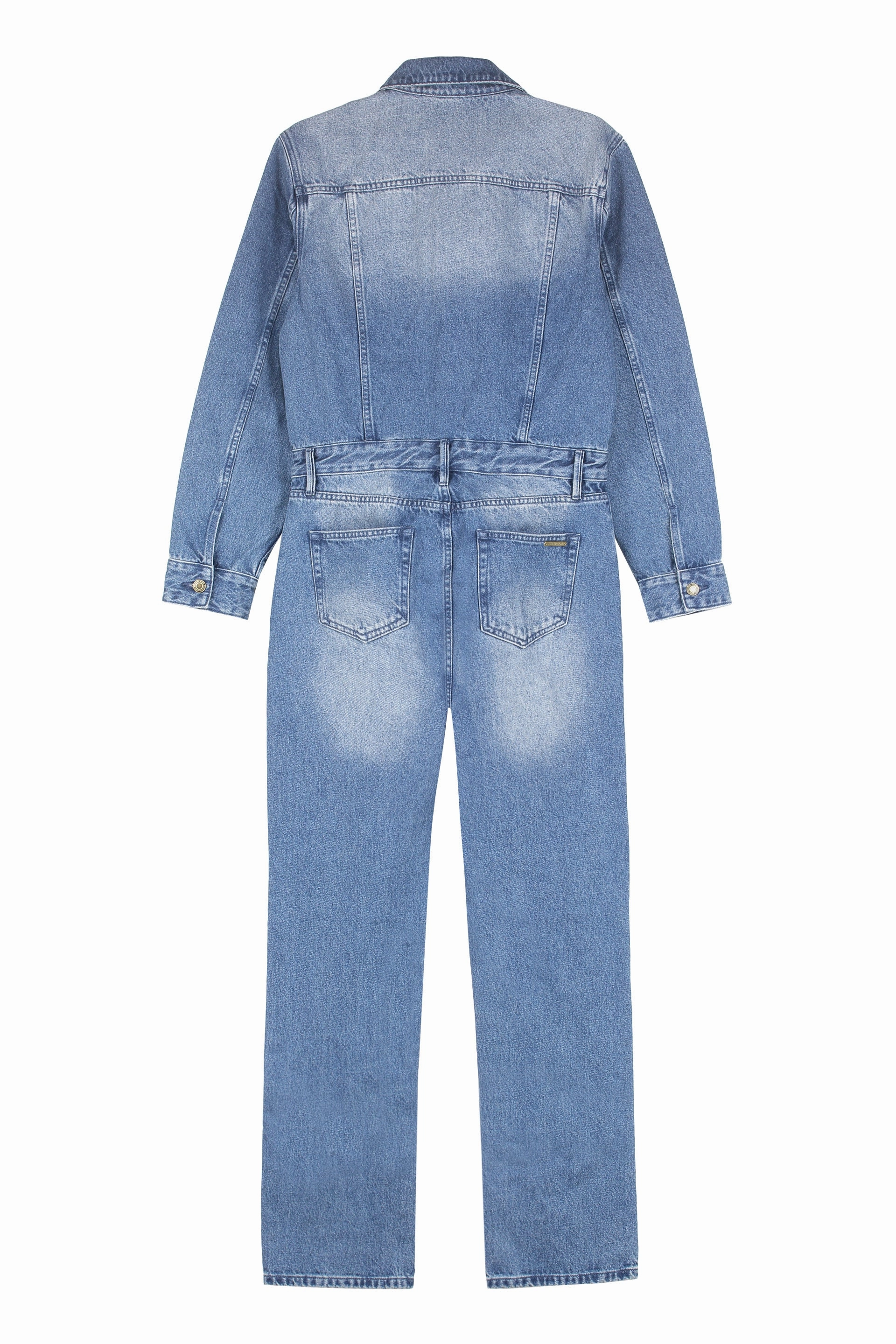 Michael Michael Kors Buttoned Denim Jumpsuit