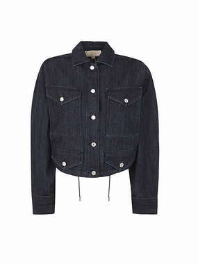 Michael Michael Kors Pocket-Detailed Denim Anorak