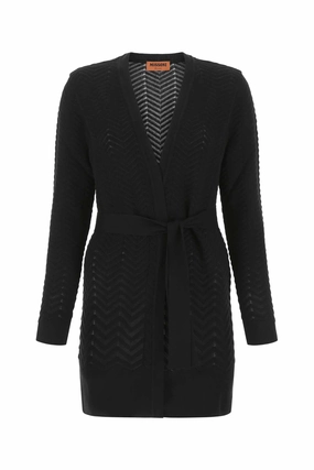 Missoni Zig-Zag Pattern V-Neck Cardigan