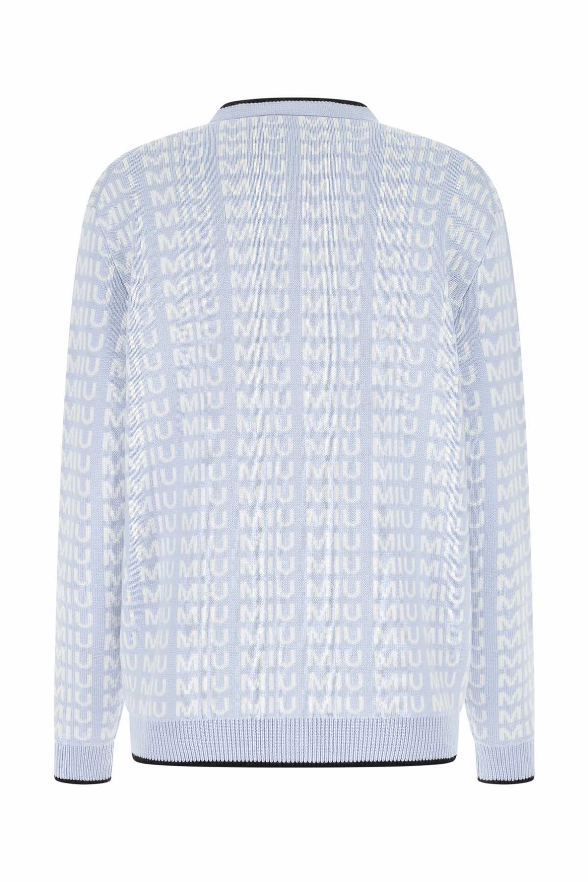 Miu Miu V-Neck Logo Buttoned Cardigan