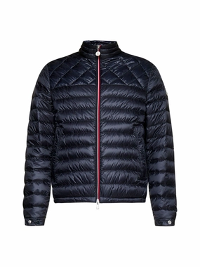 Moncler Logo Patch Zipped Mockneck Jacket