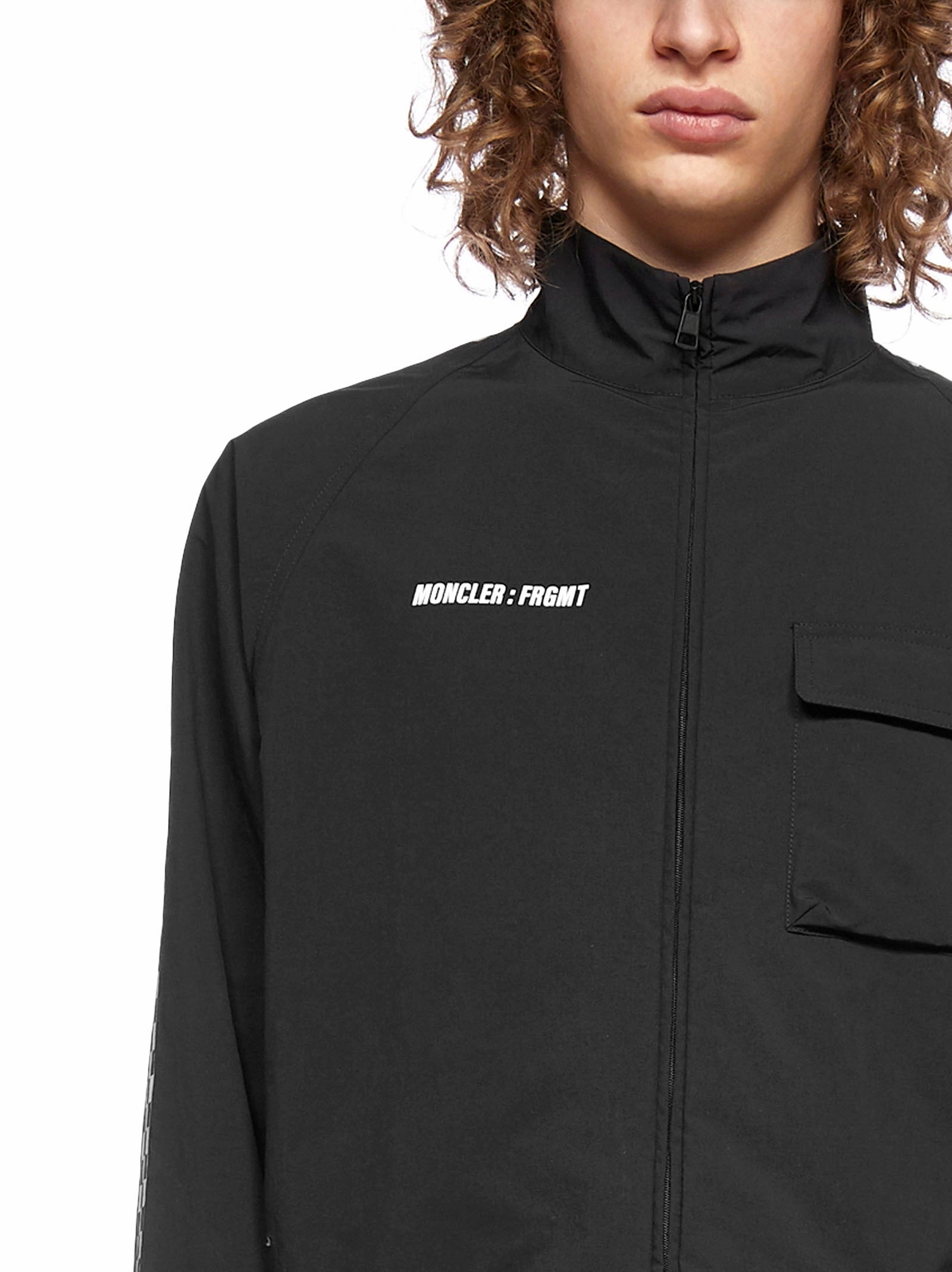 Moncler X Fragment Hiroshi Fujiwara Logo Printed Bomber Jacket