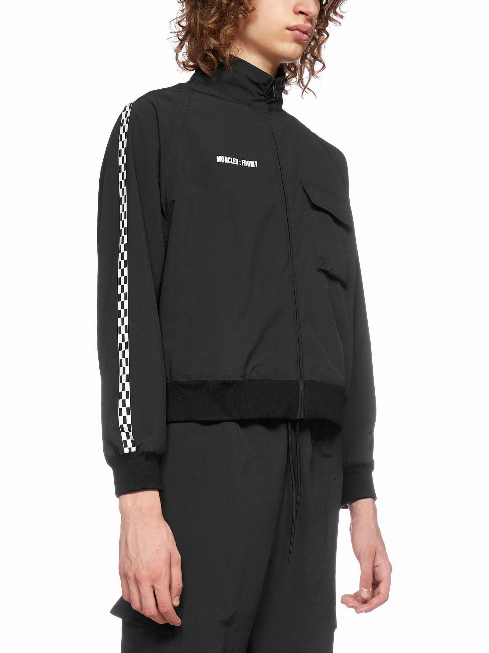 Moncler X Fragment Hiroshi Fujiwara Logo Printed Bomber Jacket