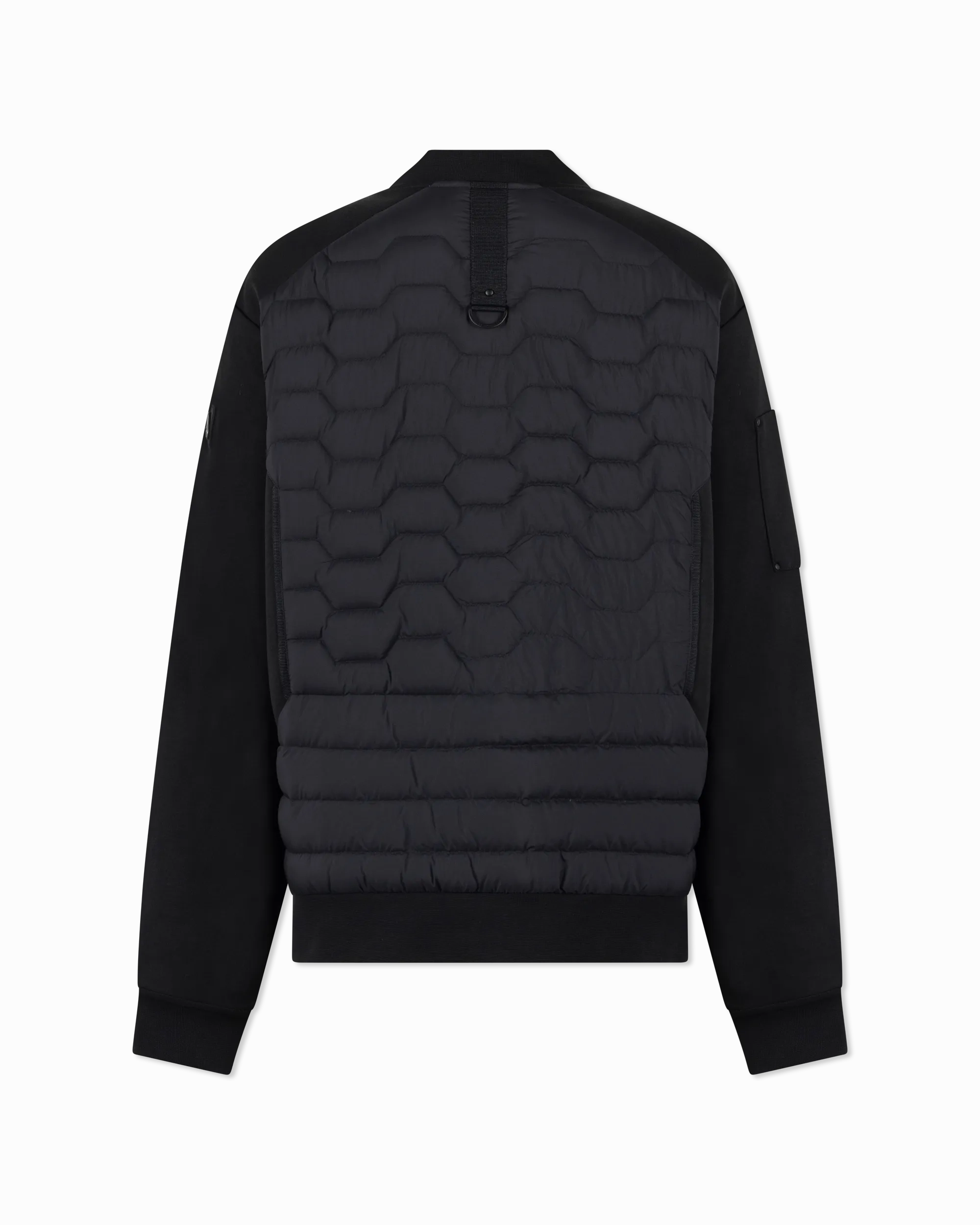 Moose Knuckles Granite Down Hybrid Bomber Jacket