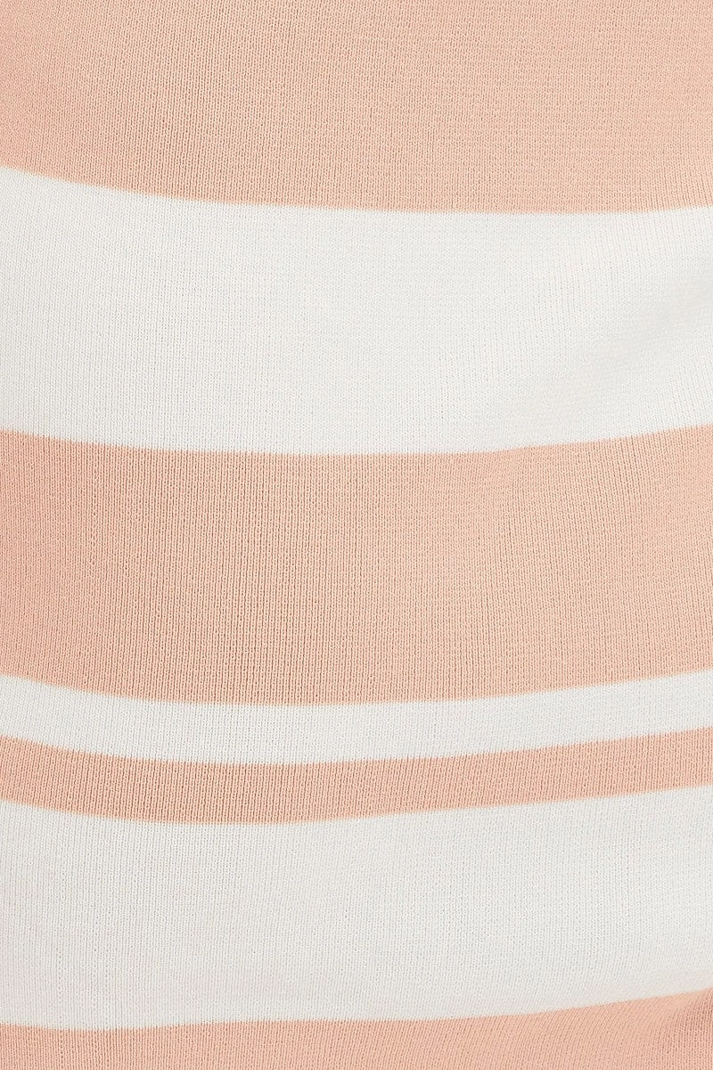 Multi Kint Midi Dress