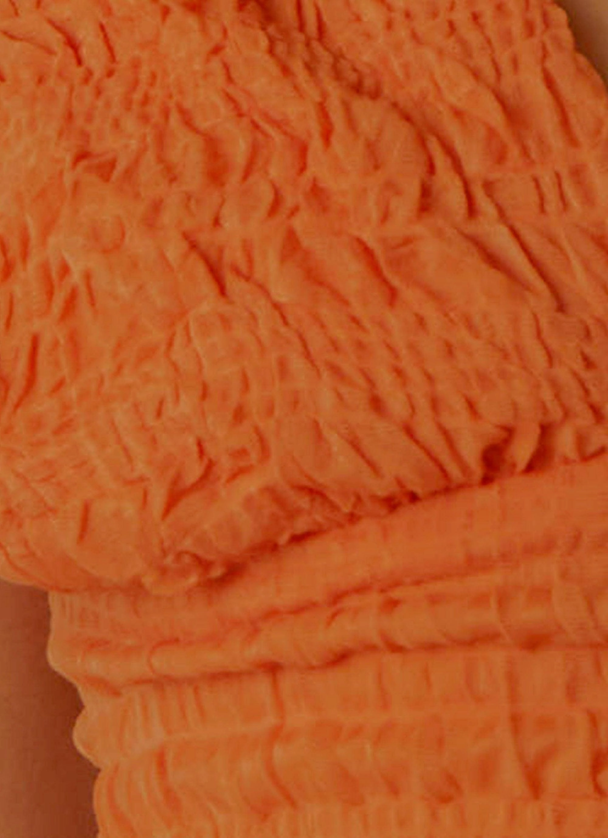 My Type Ruched Crop Top - Papaya