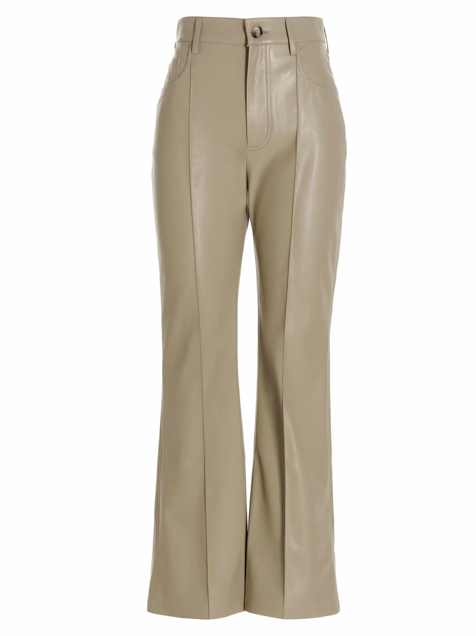 Nanushka Button Detailed Wide Leg Flared Trousers