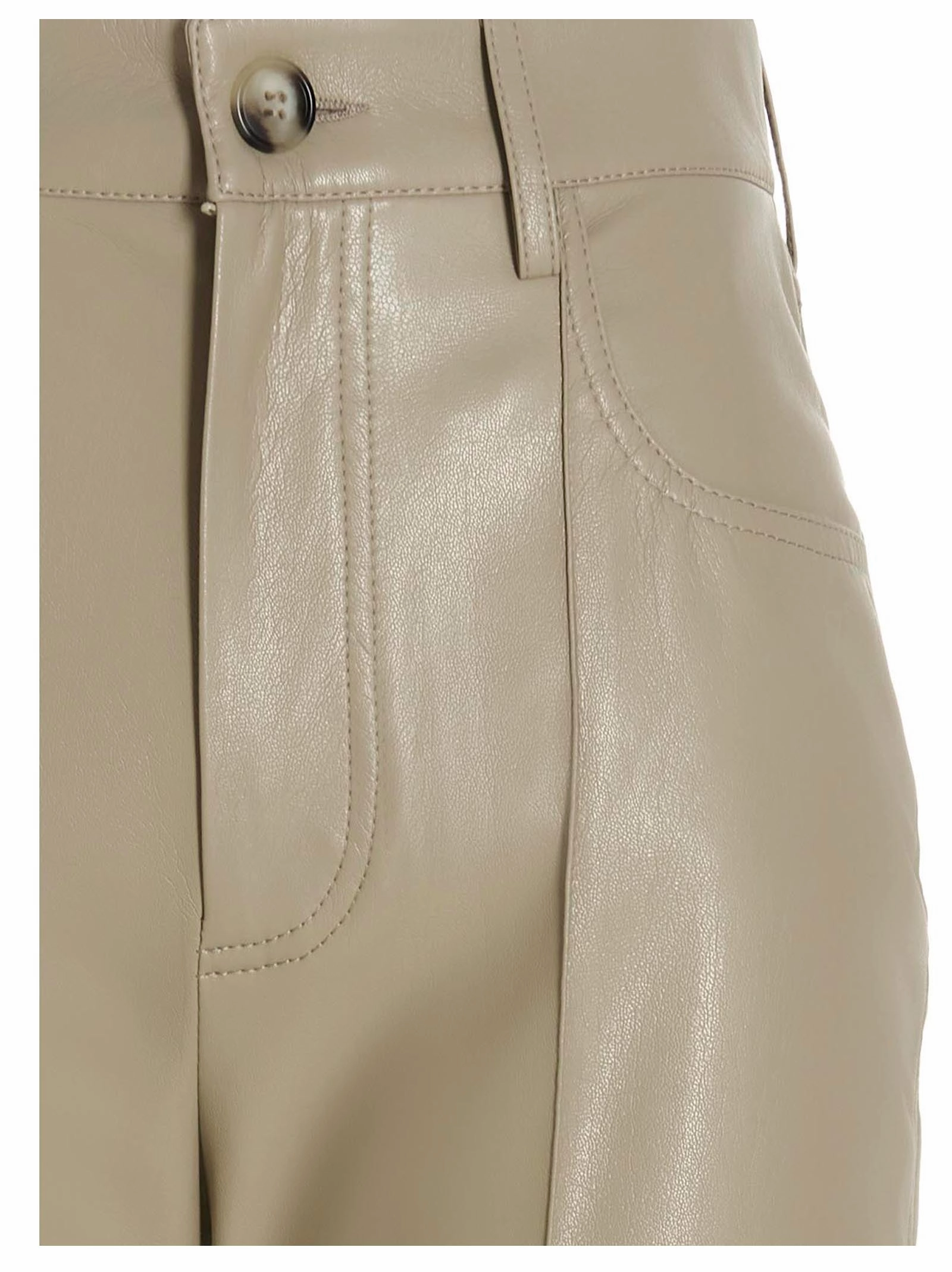 Nanushka Button Detailed Wide Leg Flared Trousers