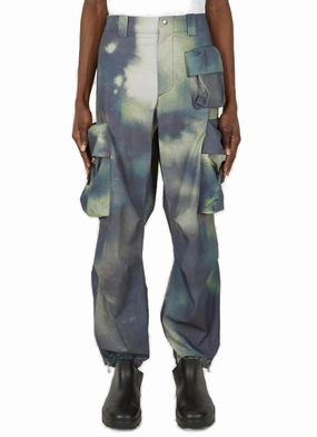 OAMC Tie-Dye Wide Leg Cargo Pants