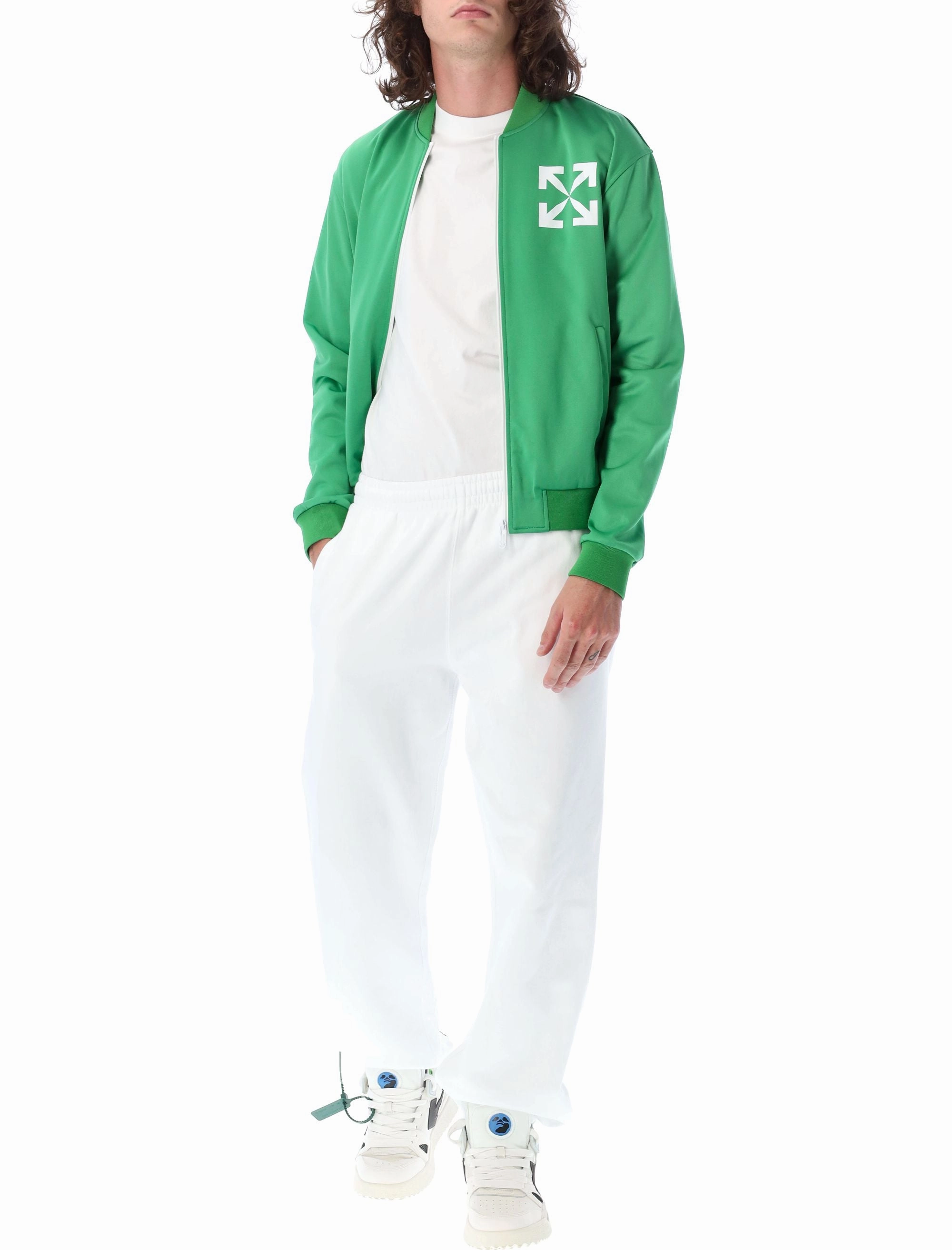 Off-White Arrows-Print Zipped Bomber Jacket