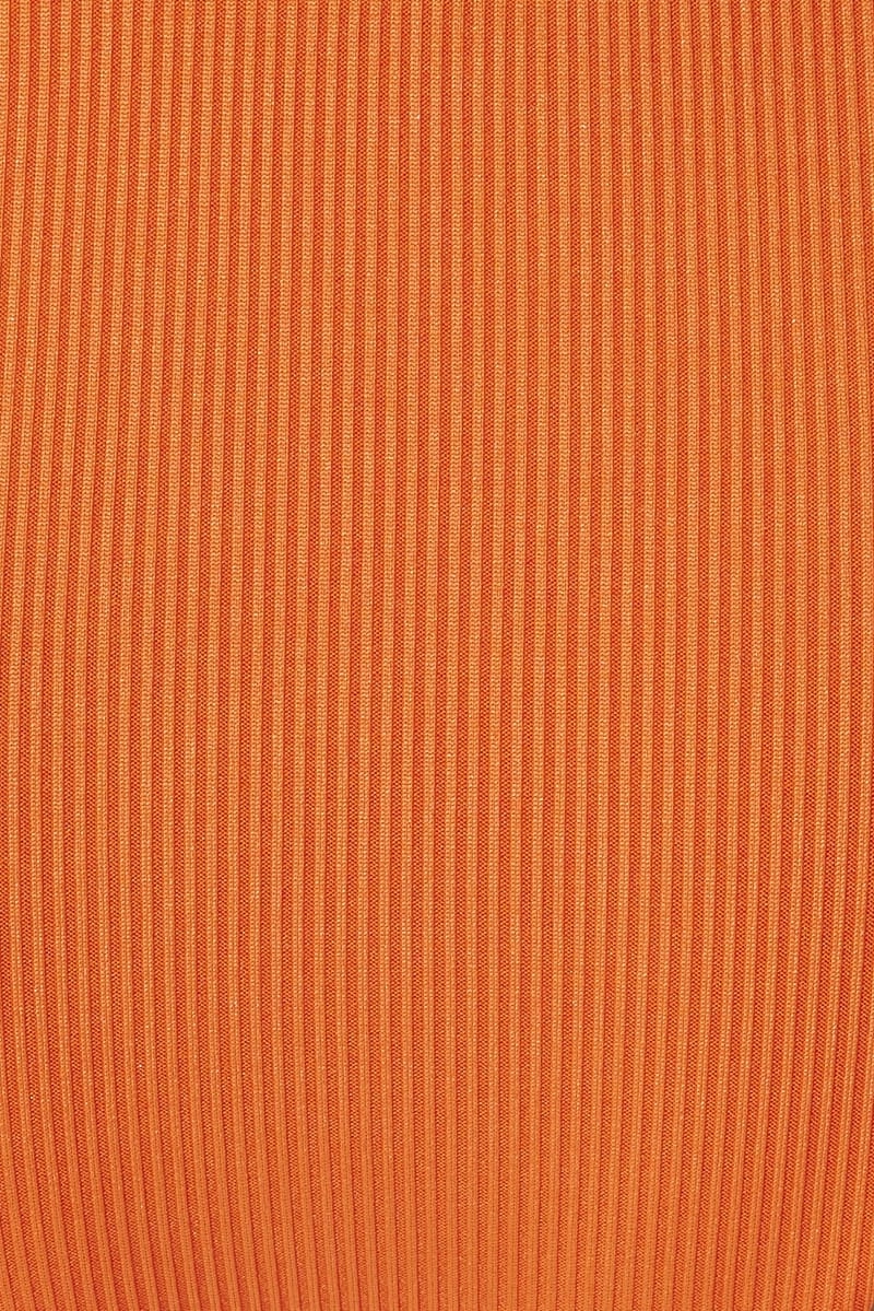 Orange One Shoulder Bikini Set