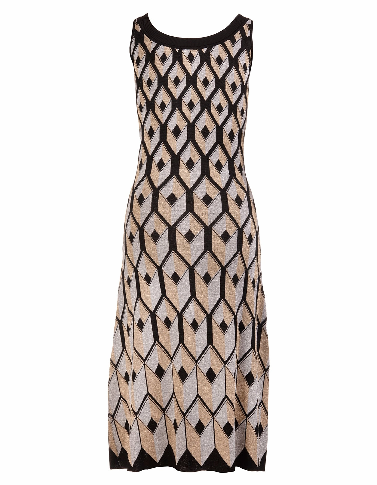 Paco Rabanne Button-Up Sleeveless Midi Dress