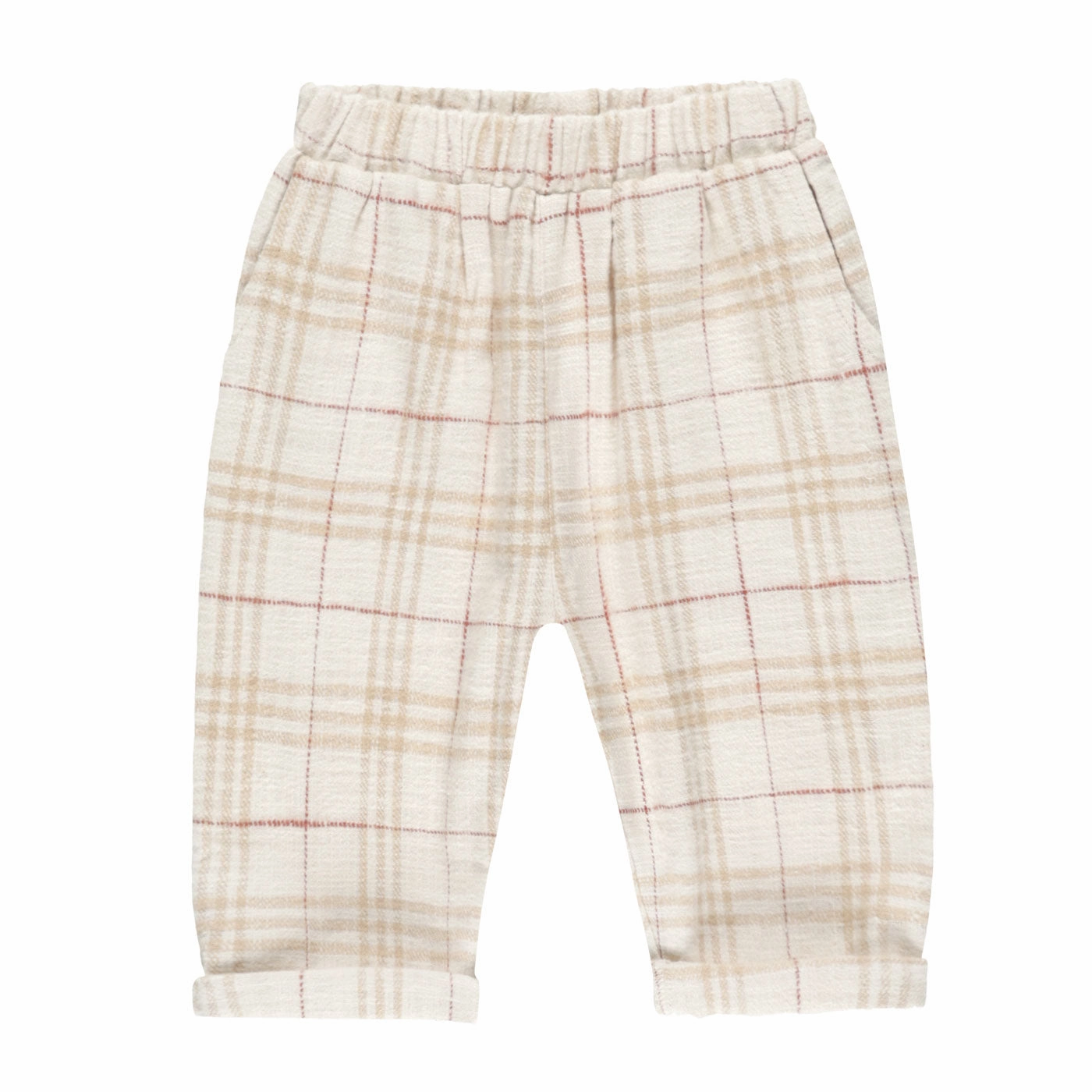 Palmer Pant - Vintage Plaid - Natural / Gold / Brick - FINAL SALE