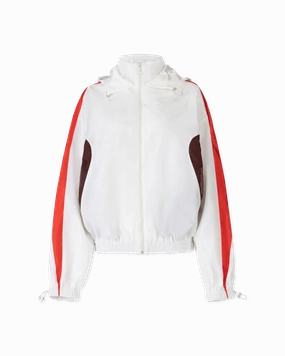 Panelled Moire Track Jacket