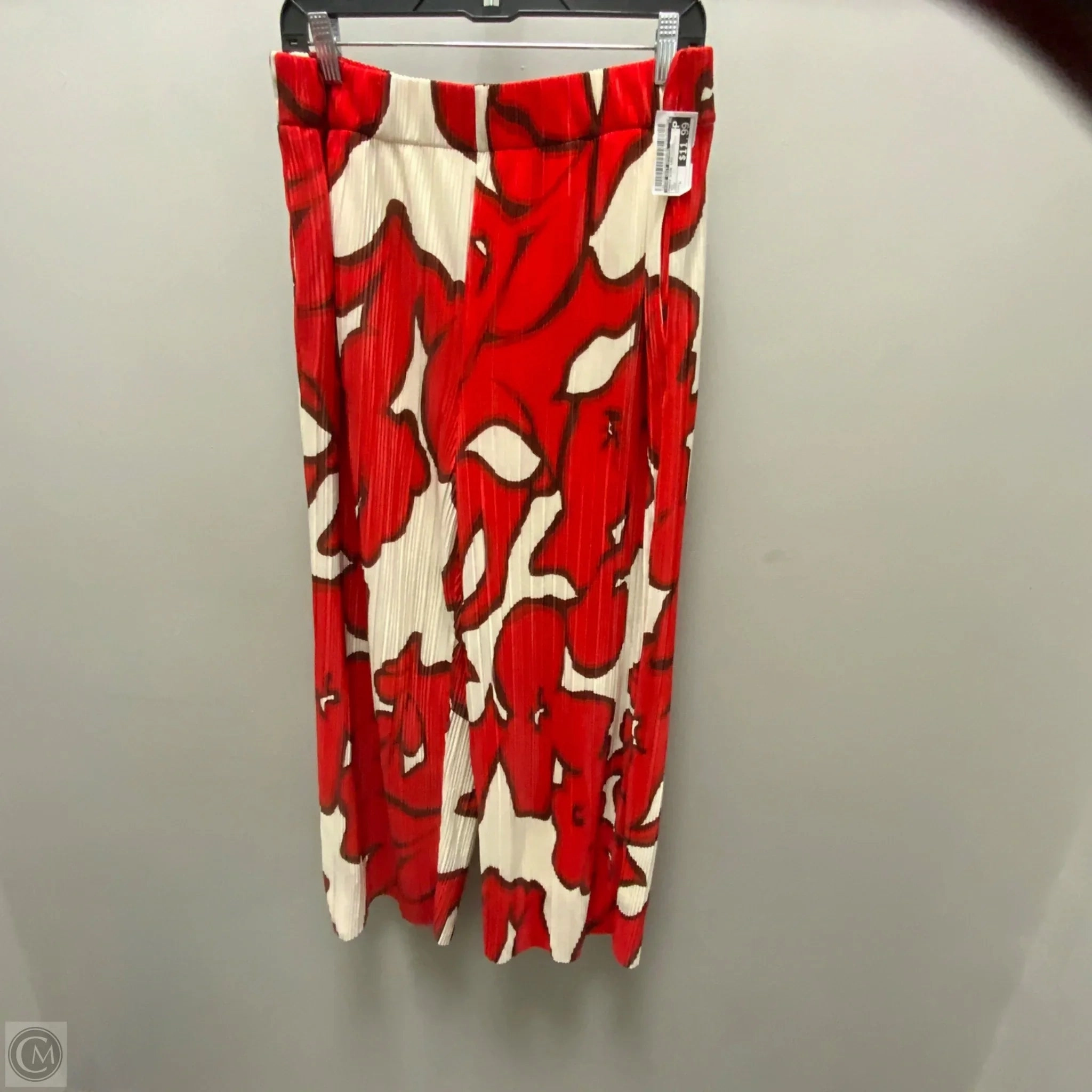 Pants Wide Leg By Nine West Apparel In Red, Size: L