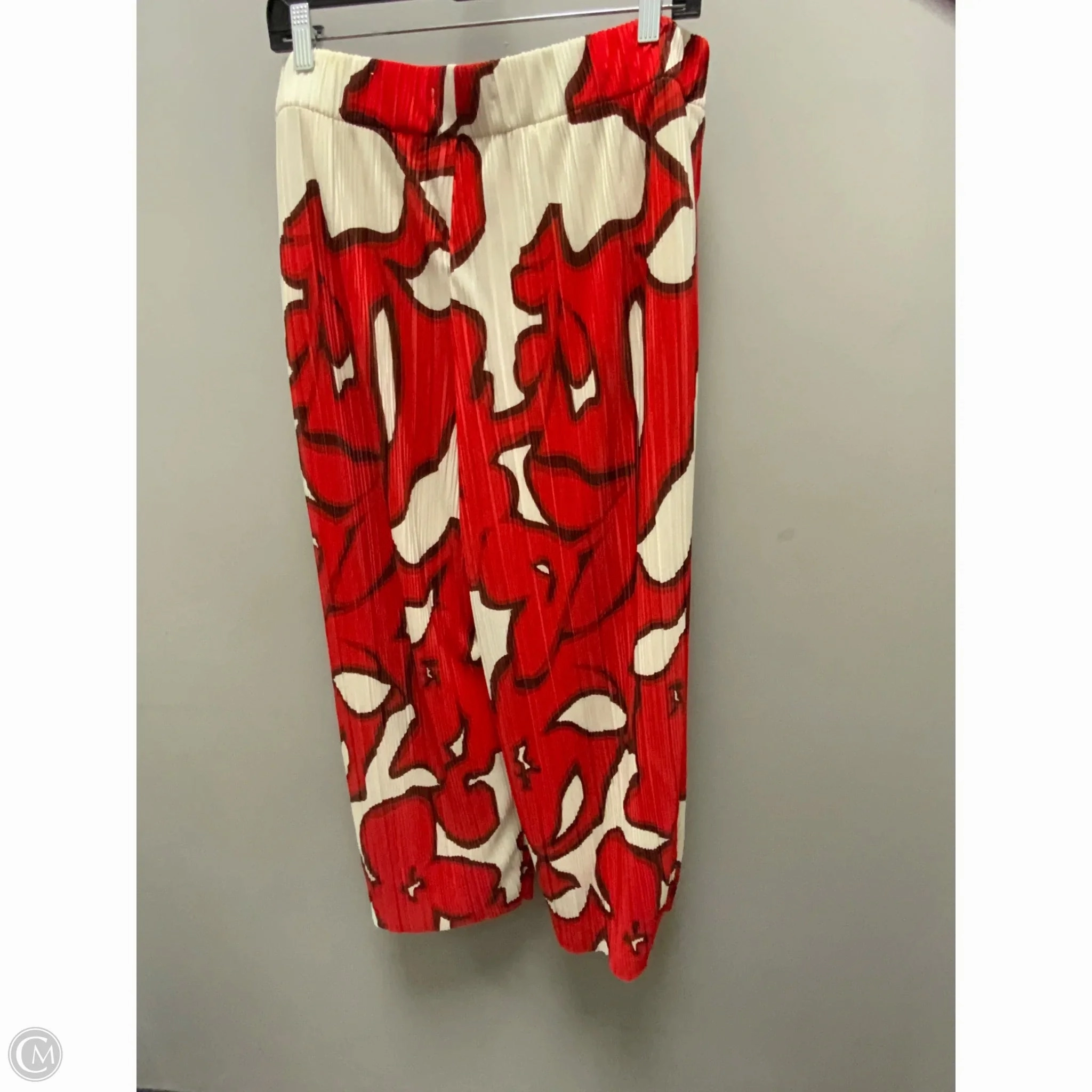 Pants Wide Leg By Nine West Apparel In Red, Size: L