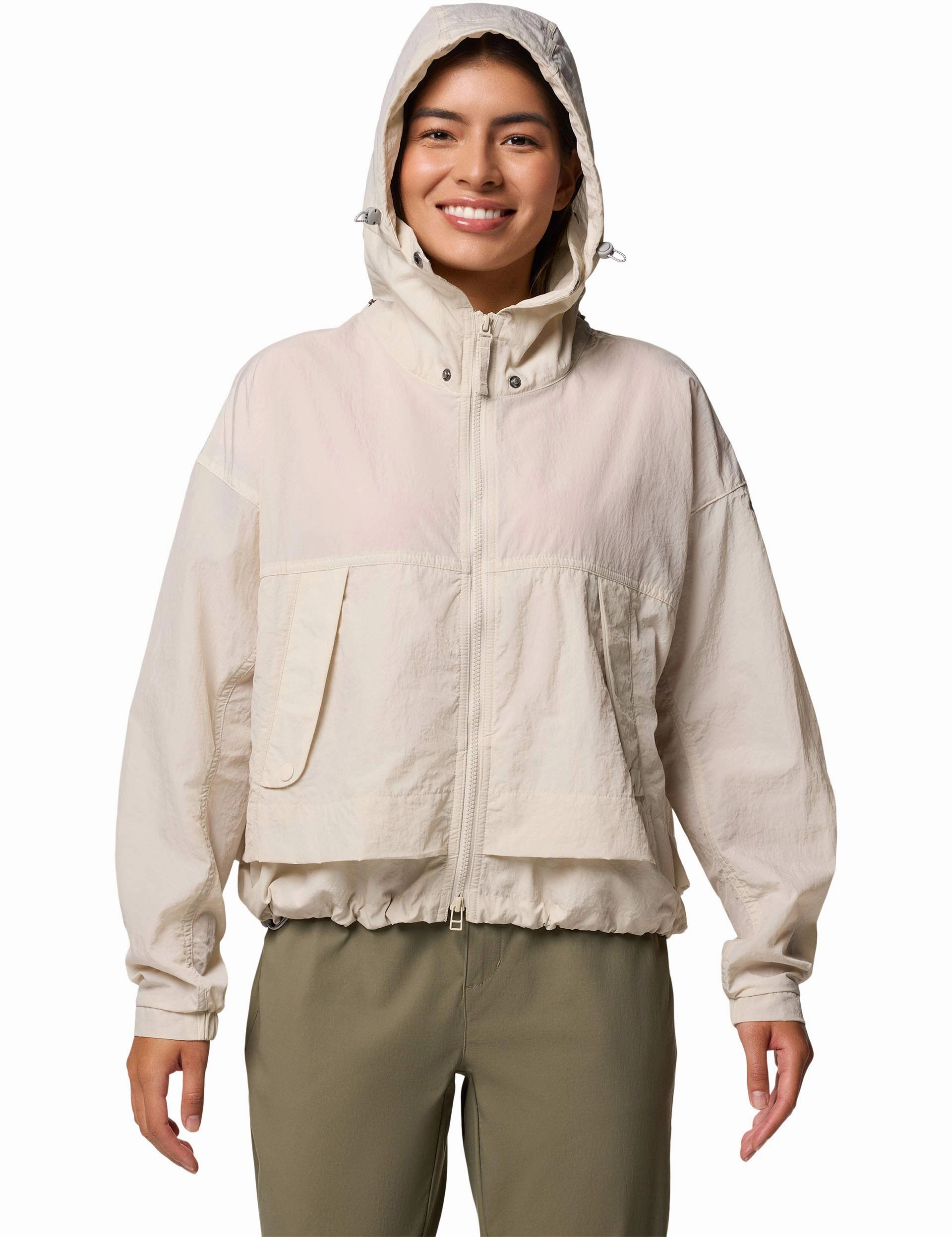 Paracutie II Hooded Windbreaker - Dark Stone