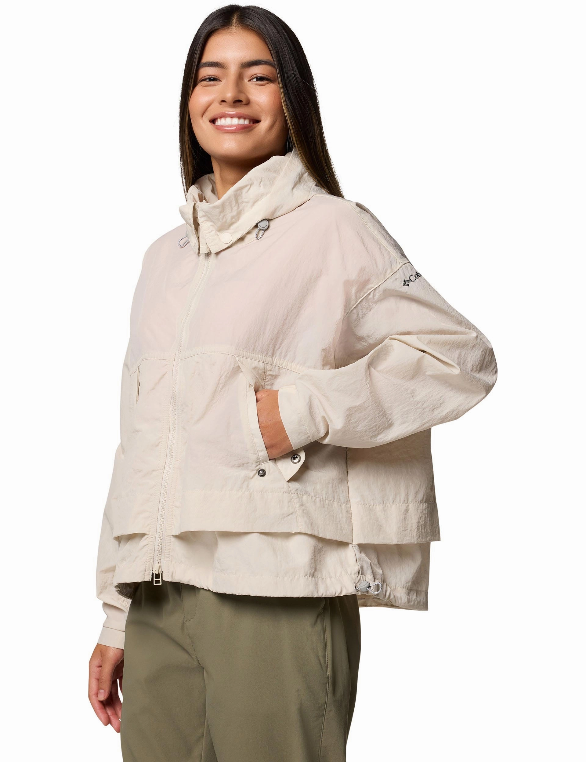 Paracutie II Hooded Windbreaker - Dark Stone