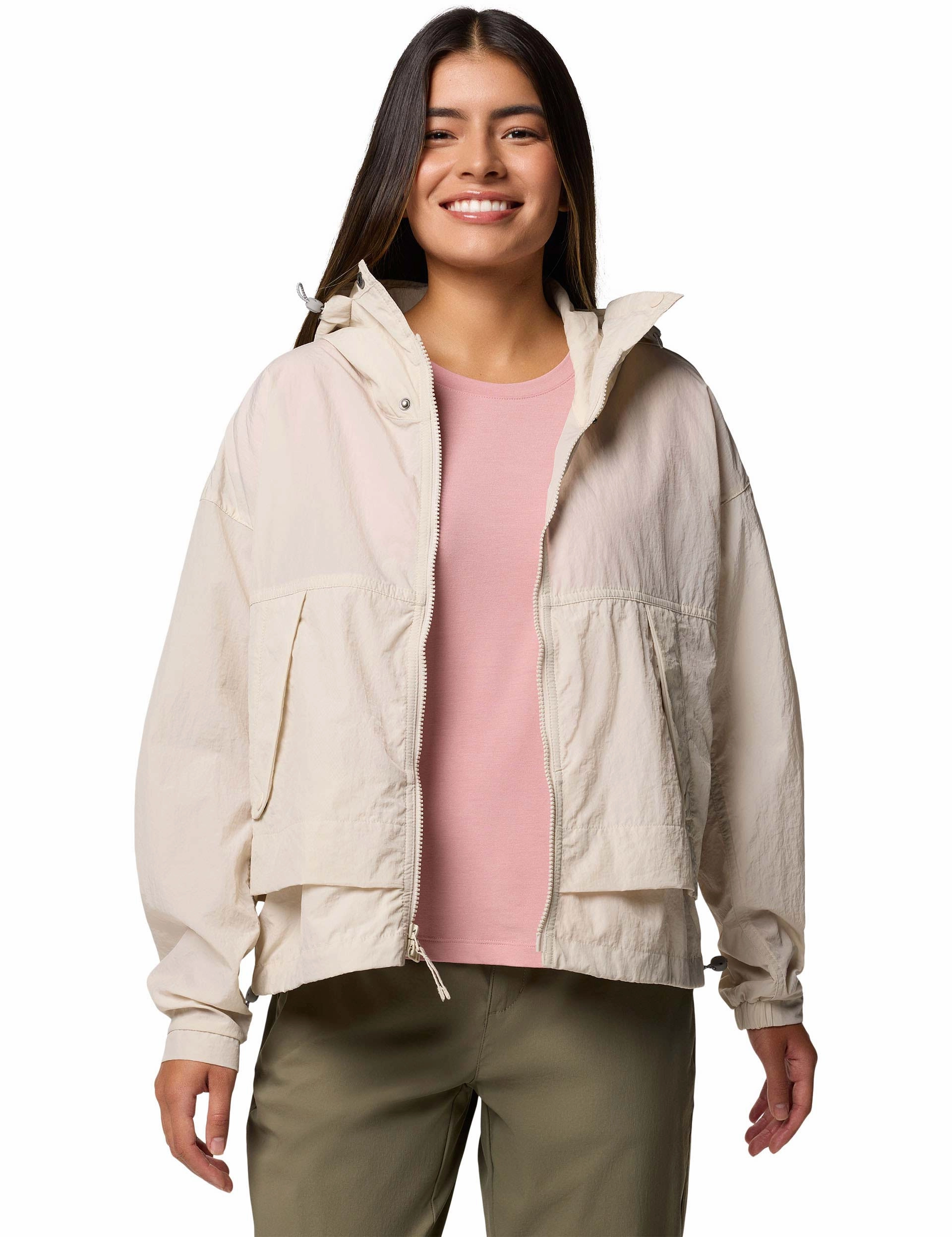 Paracutie II Hooded Windbreaker - Dark Stone