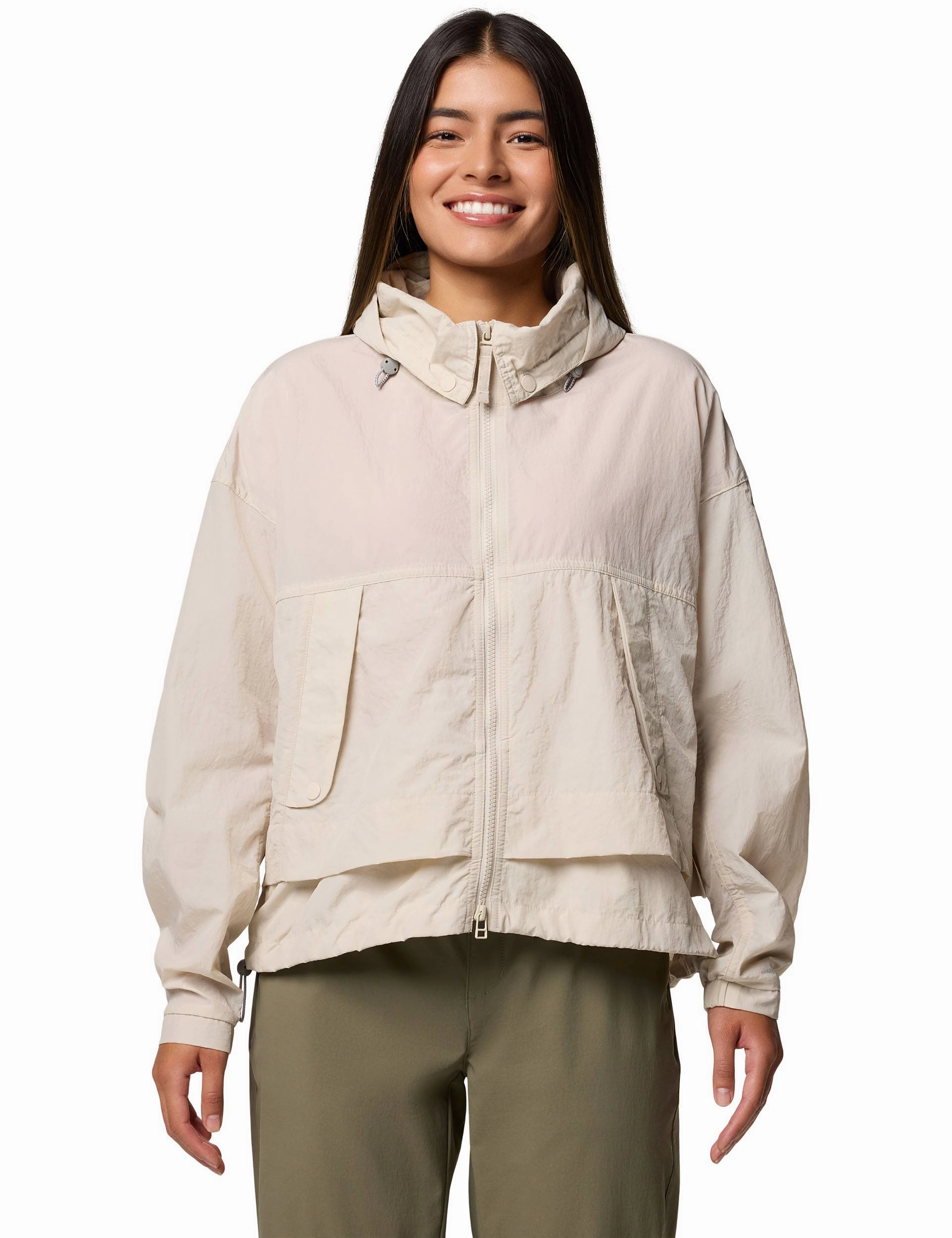 Paracutie II Hooded Windbreaker - Dark Stone