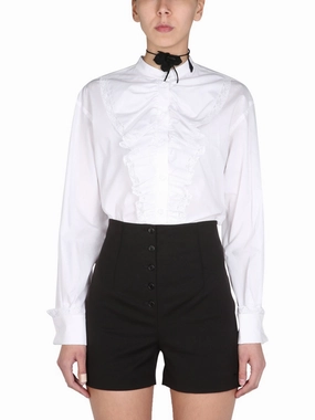 Philosophy Di Lorenzo Serafini Lace-Detailed Button-Down Shirt