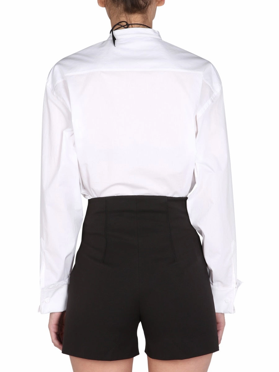 Philosophy Di Lorenzo Serafini Lace-Detailed Button-Down Shirt